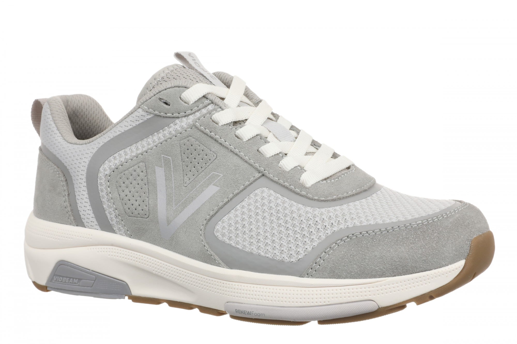 Vionic Walk Strider Knit - Women's Orthotic Arch Support Comfort Walking Shoes in Paloma Grey