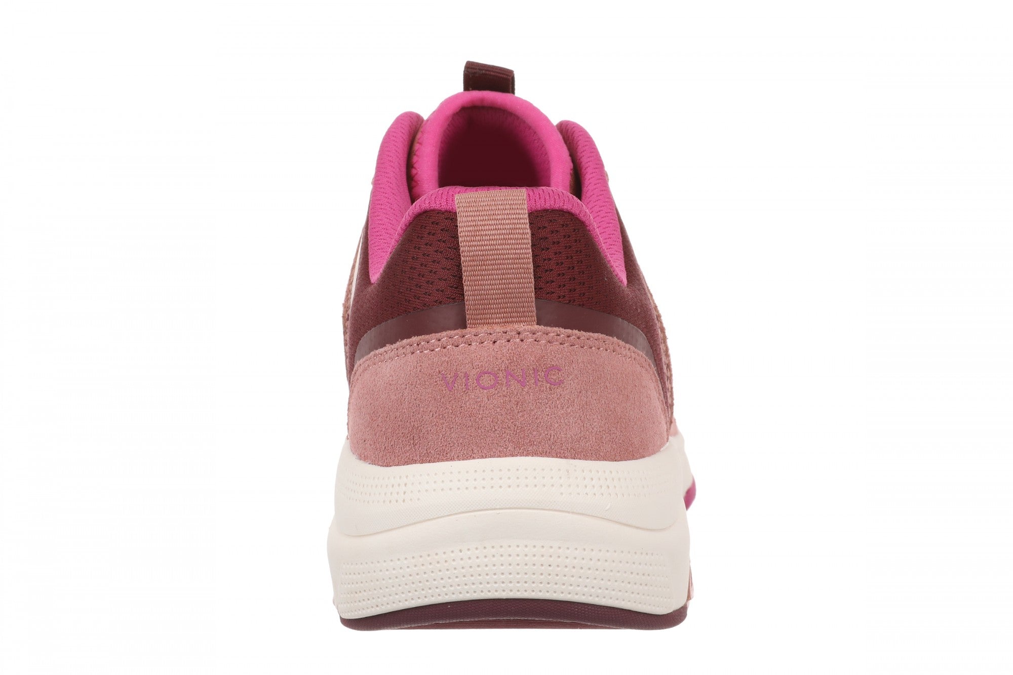 Vionic Walk Strider Knit - Women's Orthotic Arch Support Comfort Walking Shoes - Cinder Rose - Back