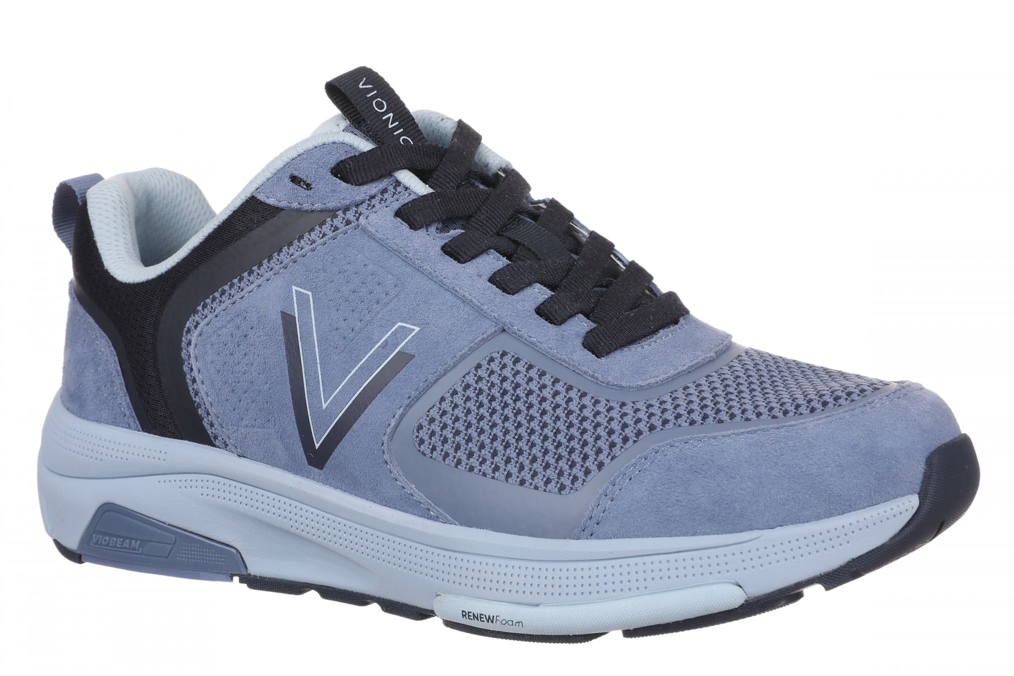 Vionic Walk Strider Knit - Women's Orthotic Arch Support Comfort Walking Shoes in Pacific Blue