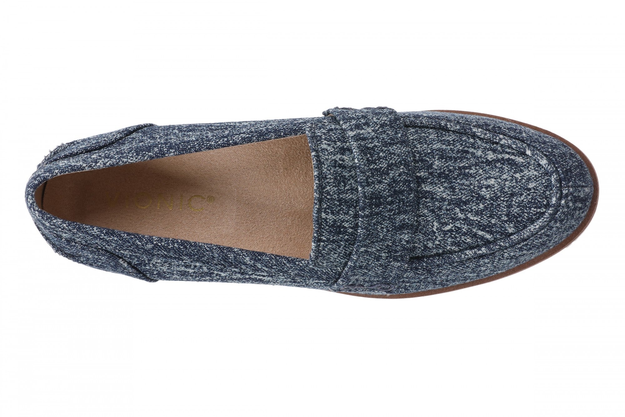 Vionic Cleo Loafer Women's Comfortable Orthotic Arch Support Slip-On Loafer - Dark Denim - Top