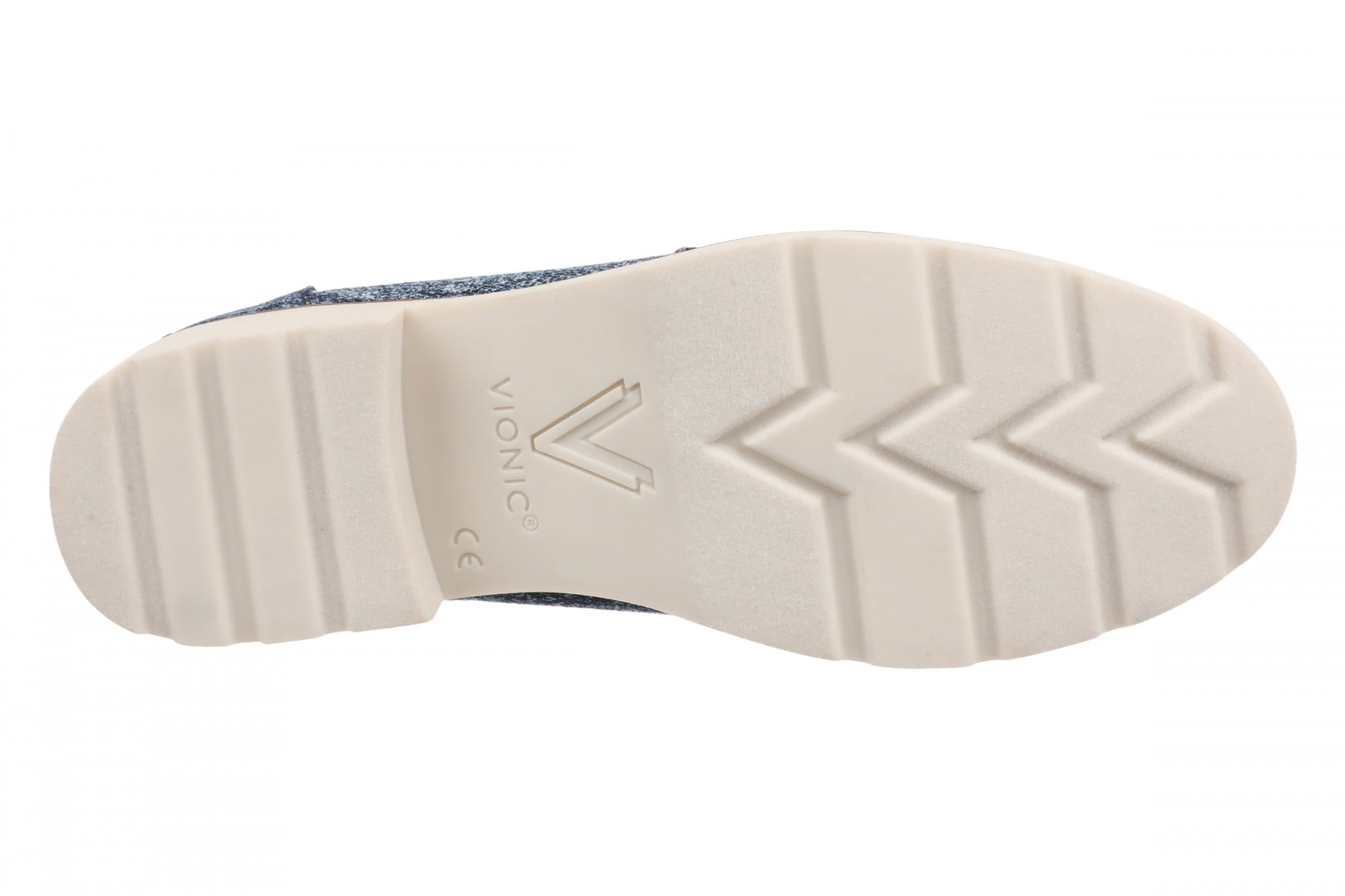 Vionic Cleo Loafer Women's Comfortable Orthotic Arch Support Slip-On Loafer - Dark Denim - Bottom