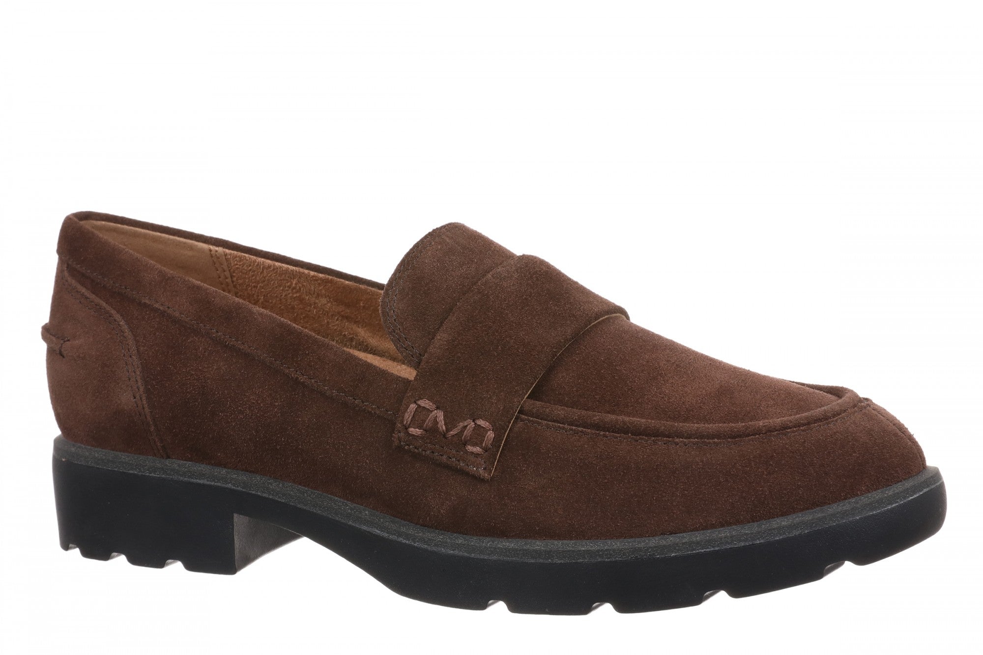 Vionic Cleo Loafer Women's Comfortable Orthotic Arch Support Slip-On Loafer - Coffee - Angle main