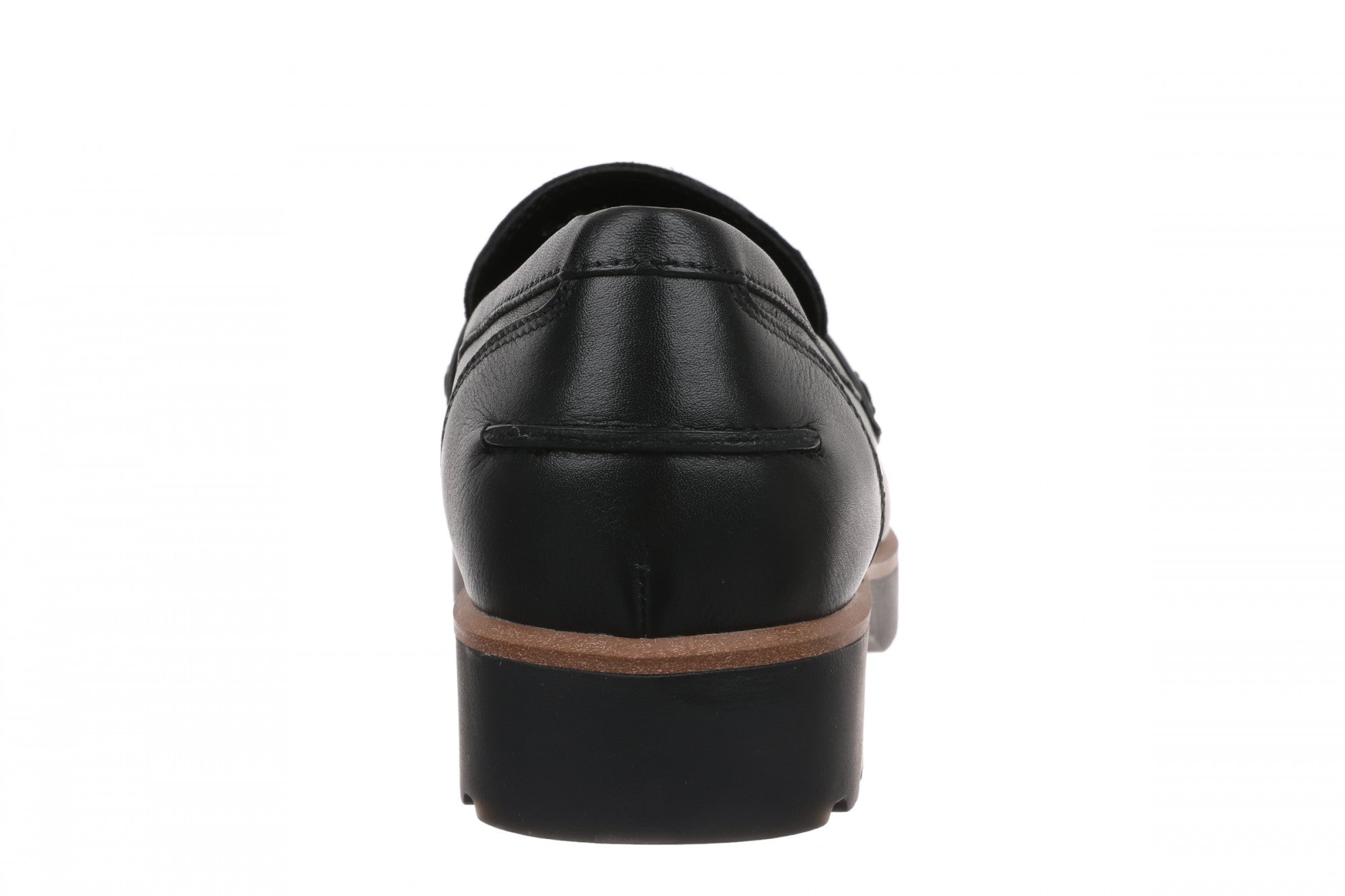 Vionic Cleo Loafer Women's Comfortable Orthotic Arch Support Slip-On Loafer - Black - Back
