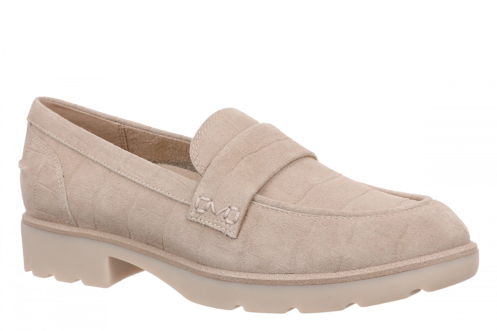 Vionic Cleo Loafer Women's Comfortable Orthotic Arch Support Slip-On Loafer - Lucid Beige - Angle main