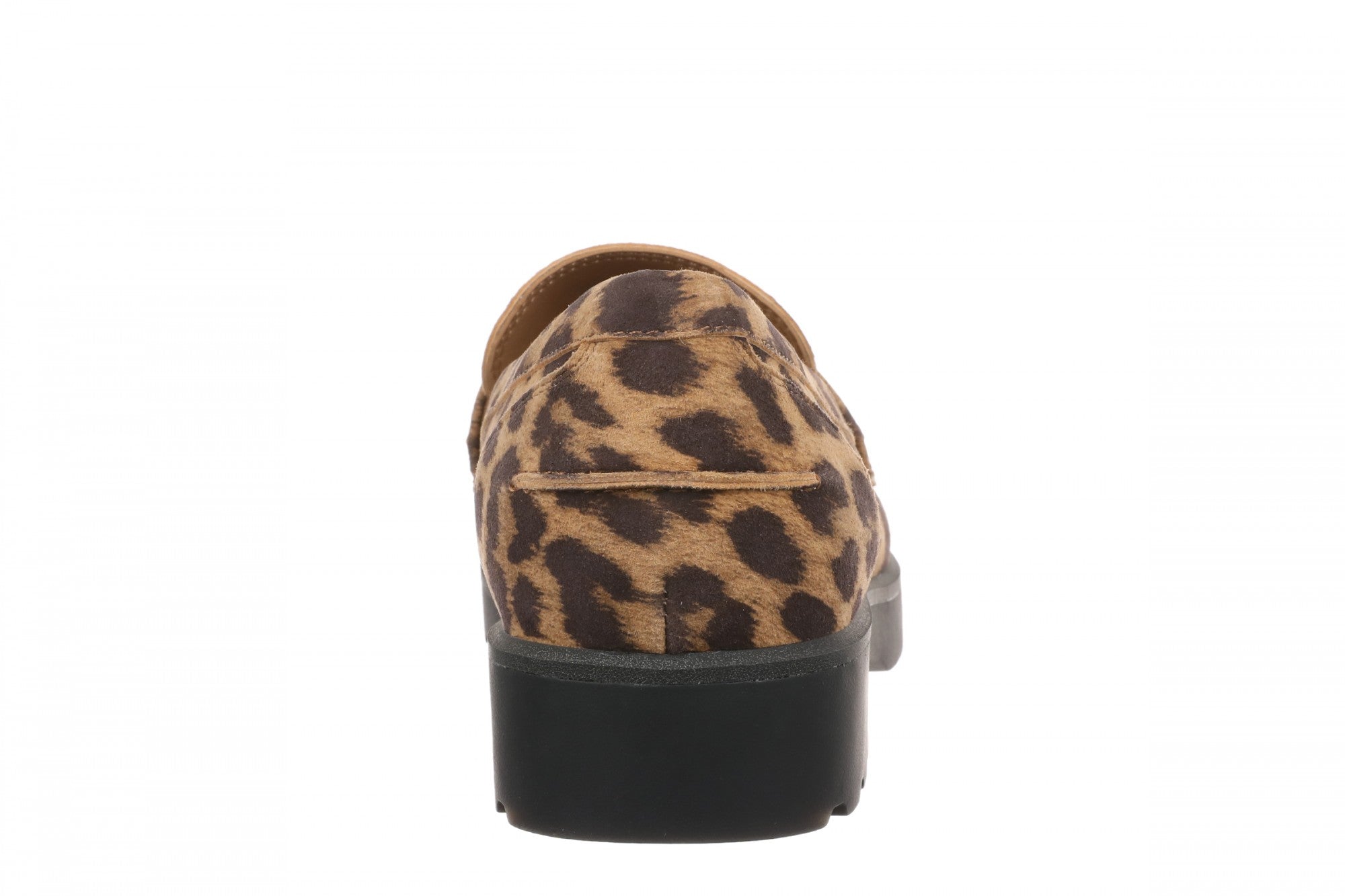 Vionic Cleo Loafer Women's Comfortable Orthotic Arch Support Slip-On Loafer - Tan Leopard - Back