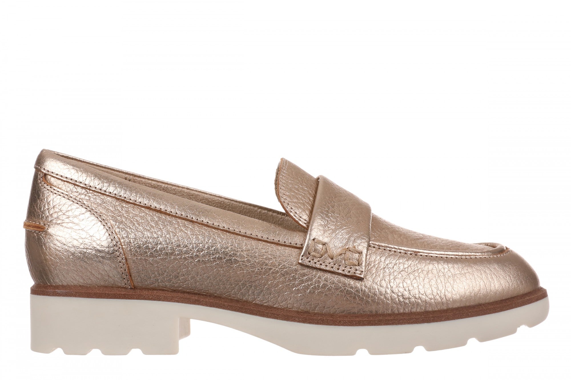 Vionic Cleo Loafer Women's Comfortable Orthotic Arch Support Slip-On Loafer - Bronze - Lifestyle