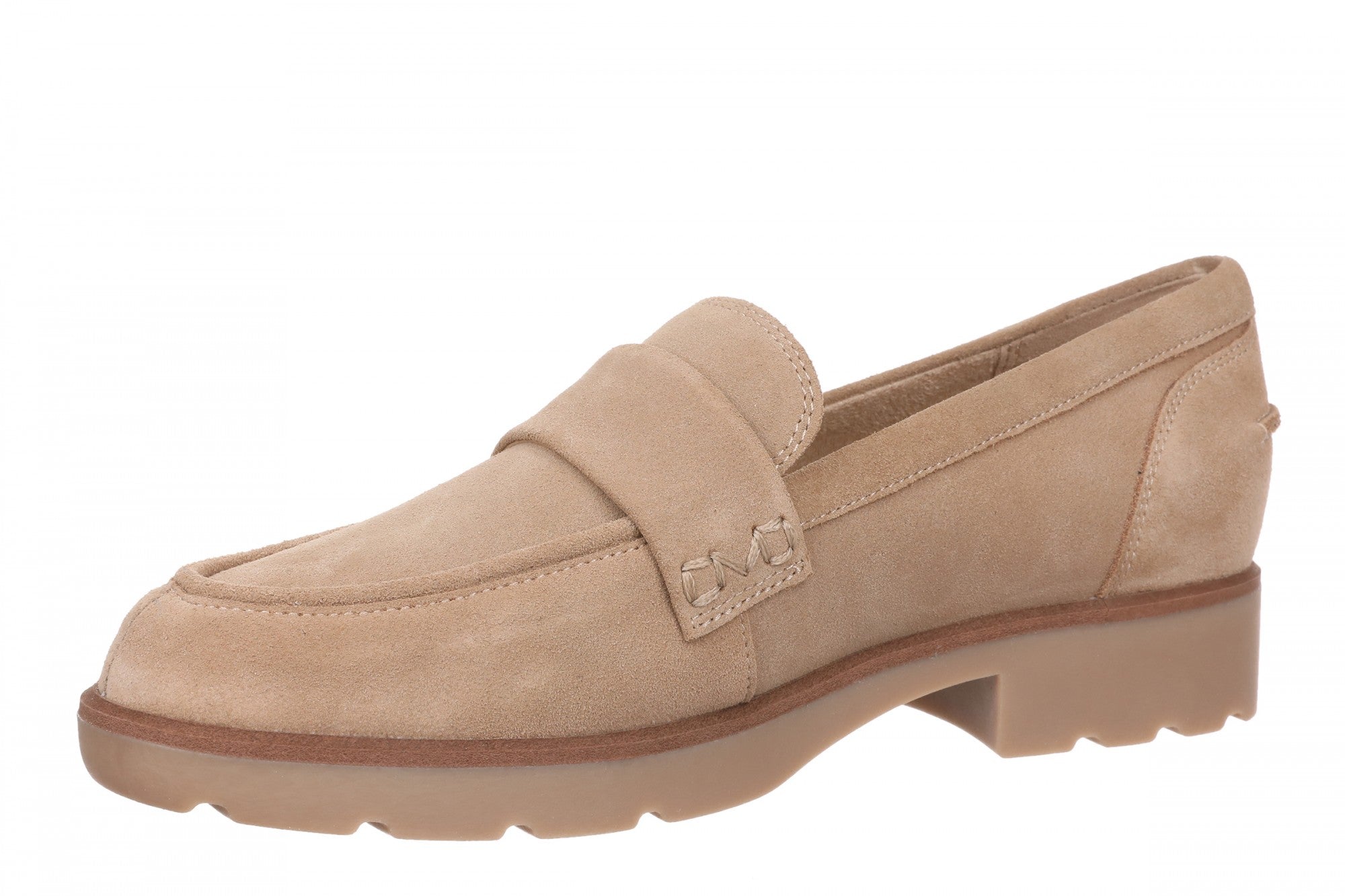 Vionic Cleo Loafer Women's Comfortable Orthotic Arch Support Slip-On Loafer - Desert Sand - Left angle