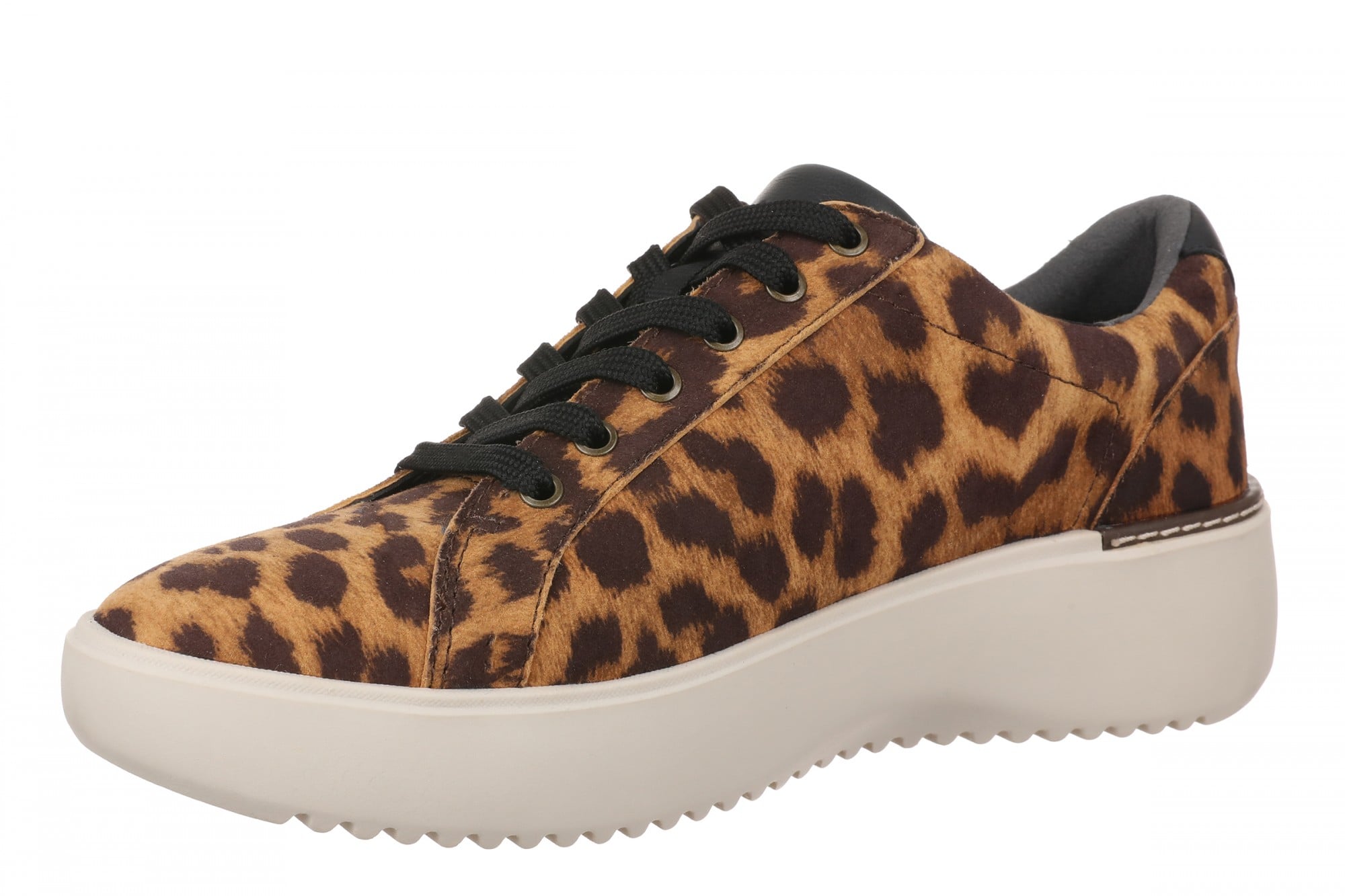 Vionic Kearny Lace 2.0 Women's Oxford/Lace Up Shoe - Tan Leopard - Left angle