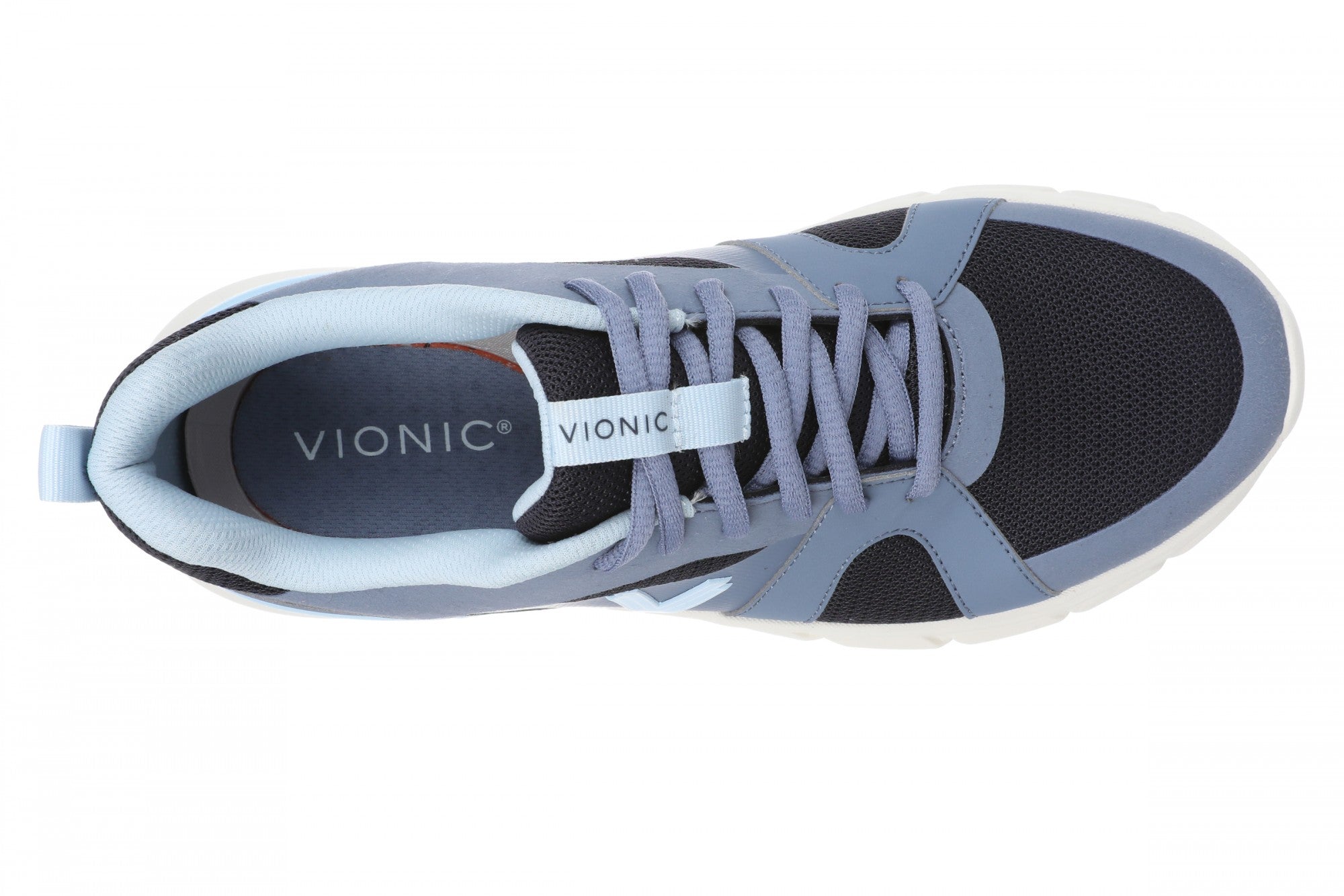 Vionic Walk Paloma Women's Athletic Walking Shoe - Ultimate Comfort & Orthotic Arch Support - Navy Blazer - Top