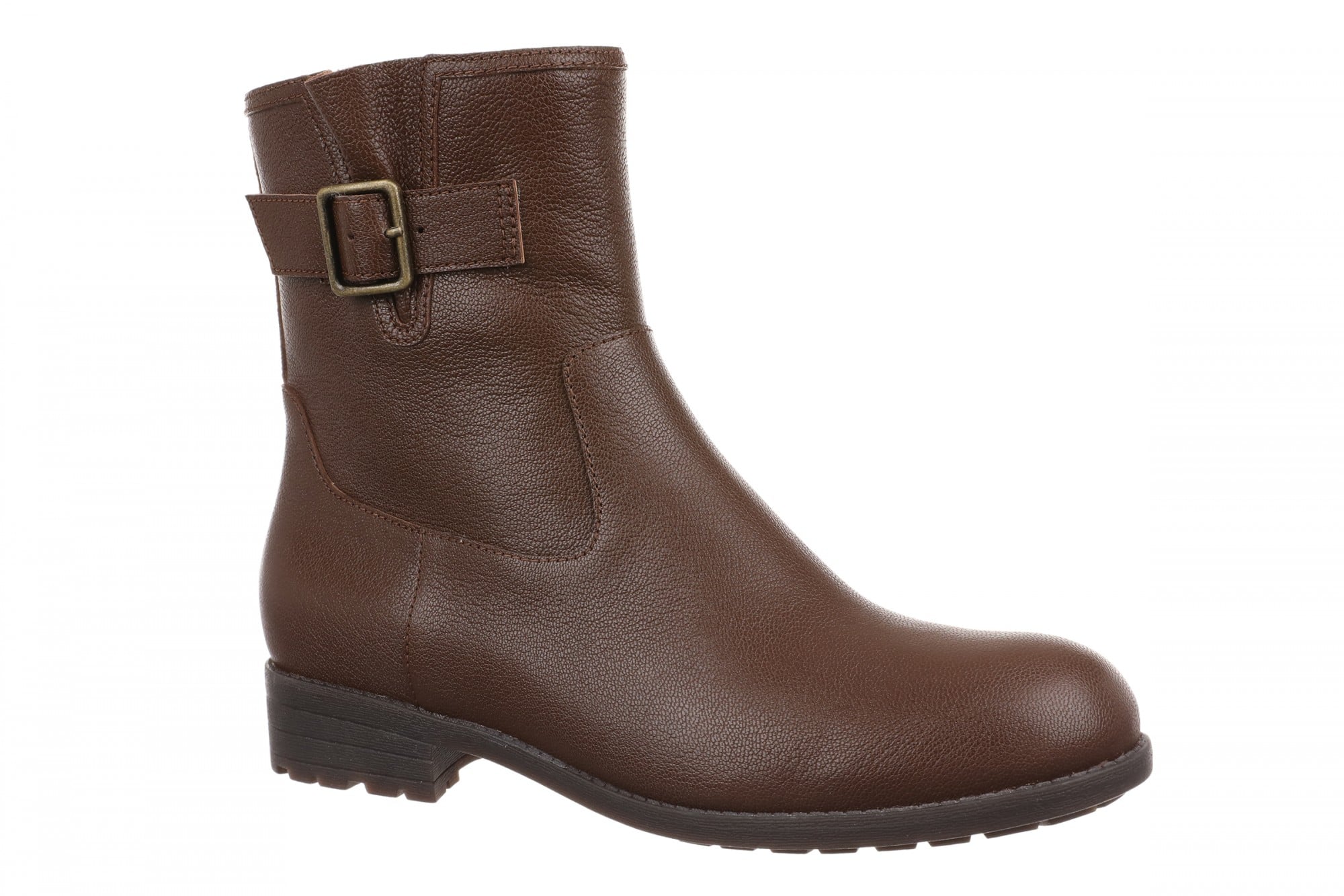 Vionic Jill Women's Heeled Ankle Boot - Women's Comfortable Orthotic Arch Support Ankle Boot - Coffee - Angle main