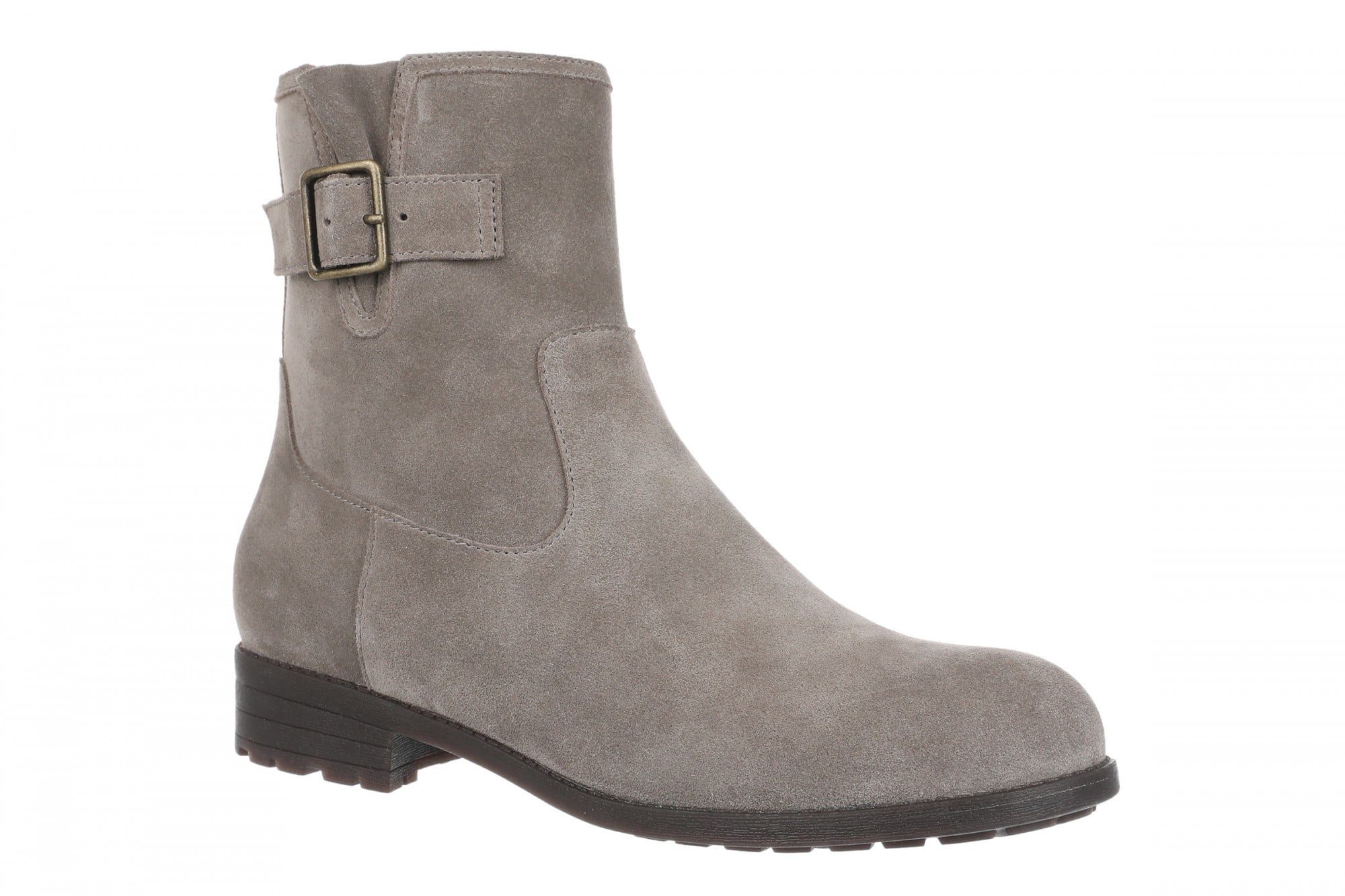 Vionic Jill Women's Heeled Ankle Boot in Stone
