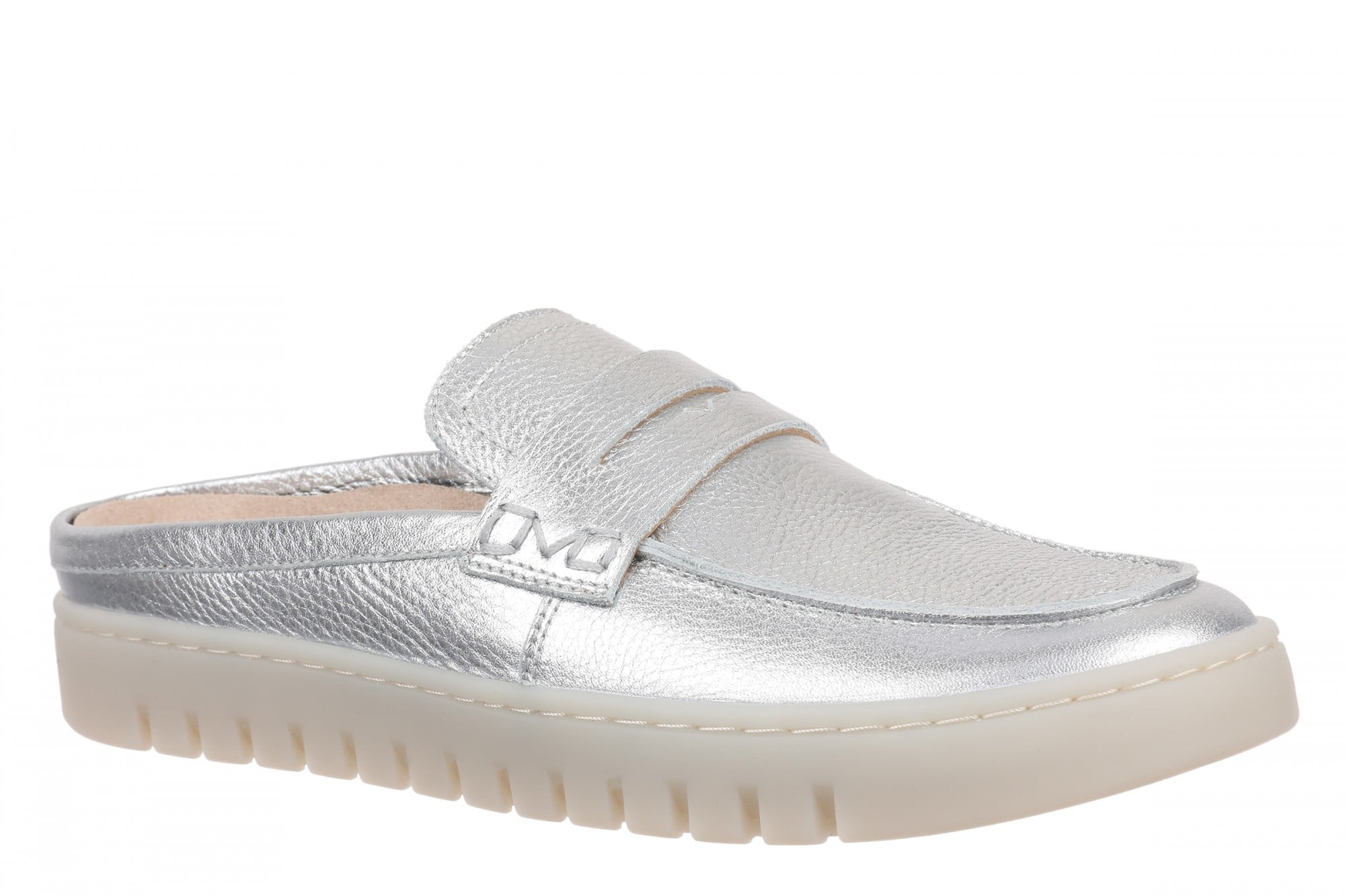 Vionic Uptown Mule 2.0 - Women's Supportive Orthotic Comfort Mule with Arch Support in Silver