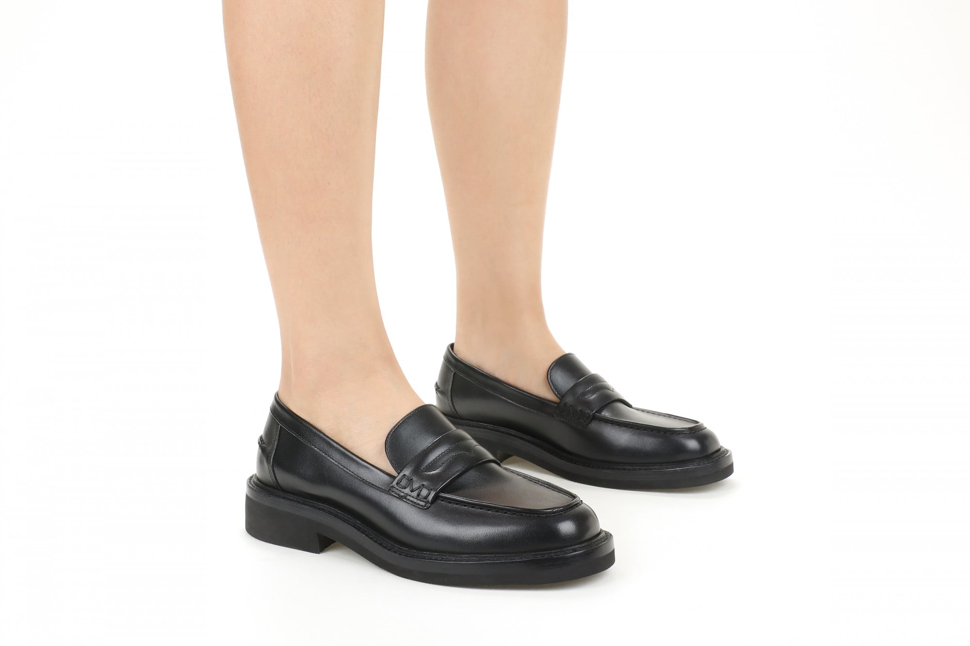 Vionic Caitlin Women's Slip-On Loafer - Orthotic Arch Support Comfort Shoe - Black - Lifestyle