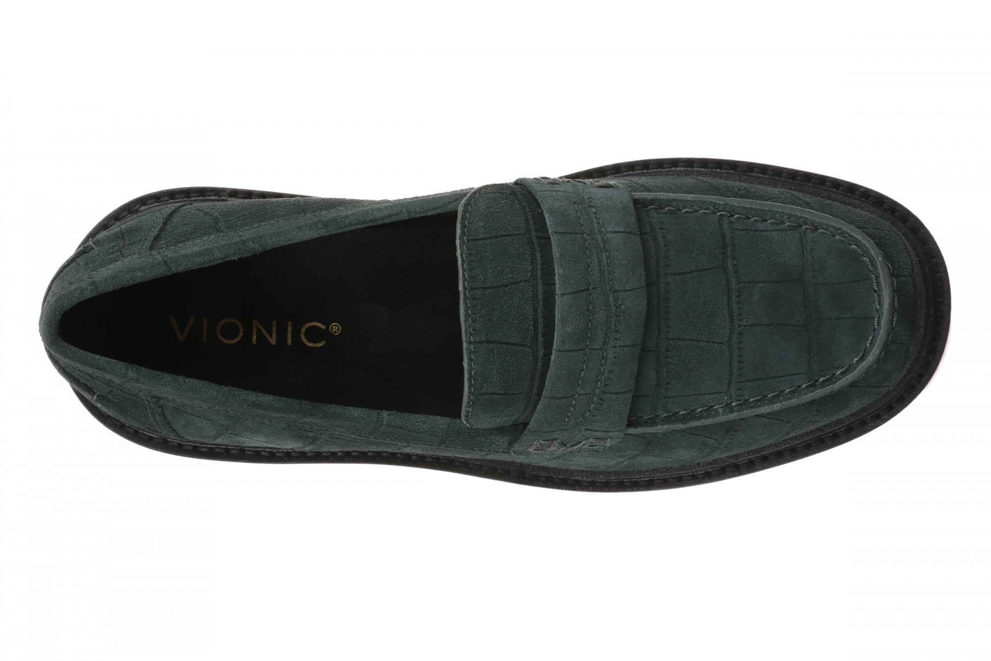Vionic Caitlin Women's Slip-On Loafer - Orthotic Arch Support Comfort Shoe - Scarab - Top