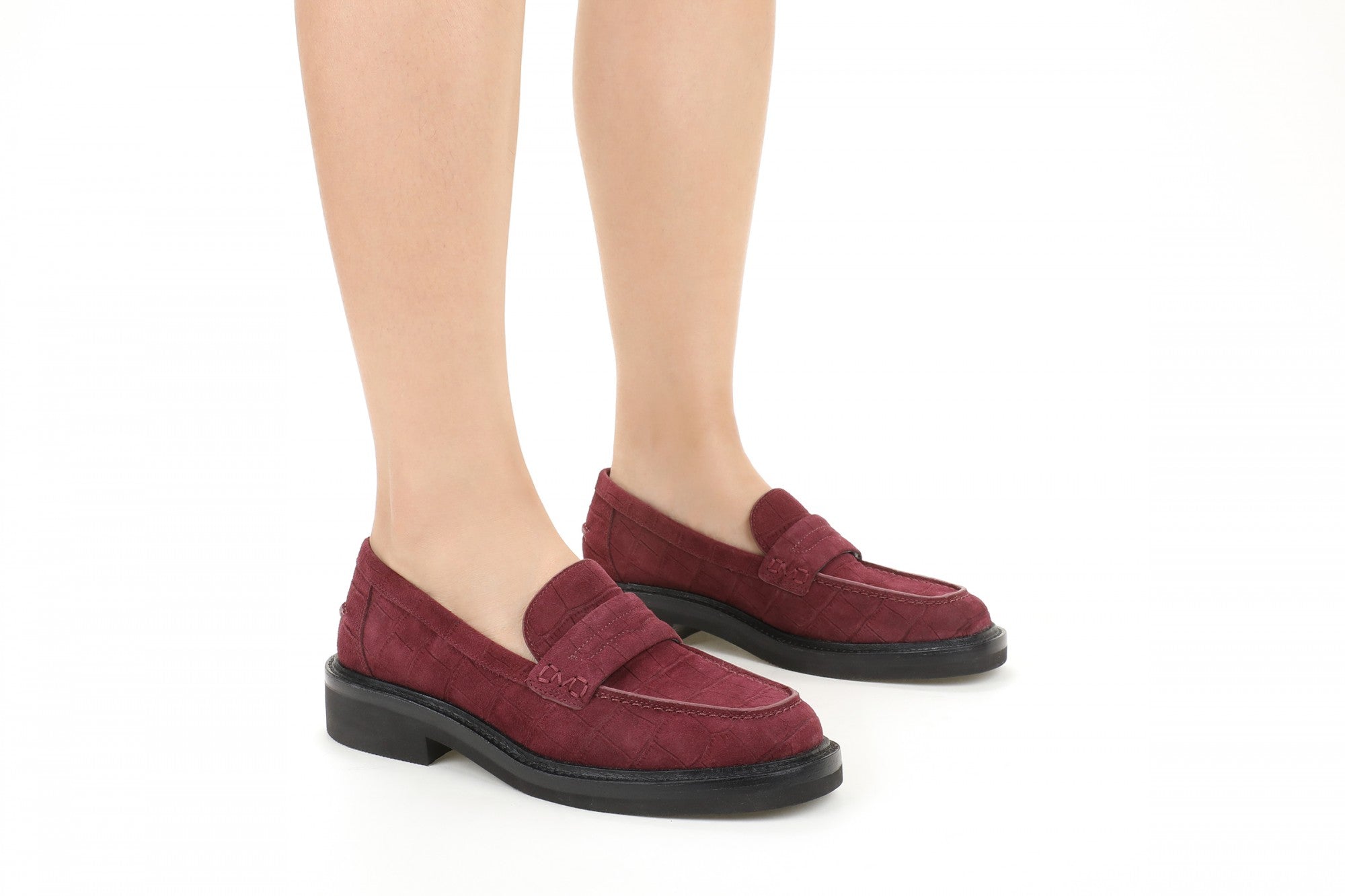 Vionic Caitlin Women's Slip-On Loafer - Orthotic Arch Support Comfort Shoe - Cherry Jubilee - Lifestyle