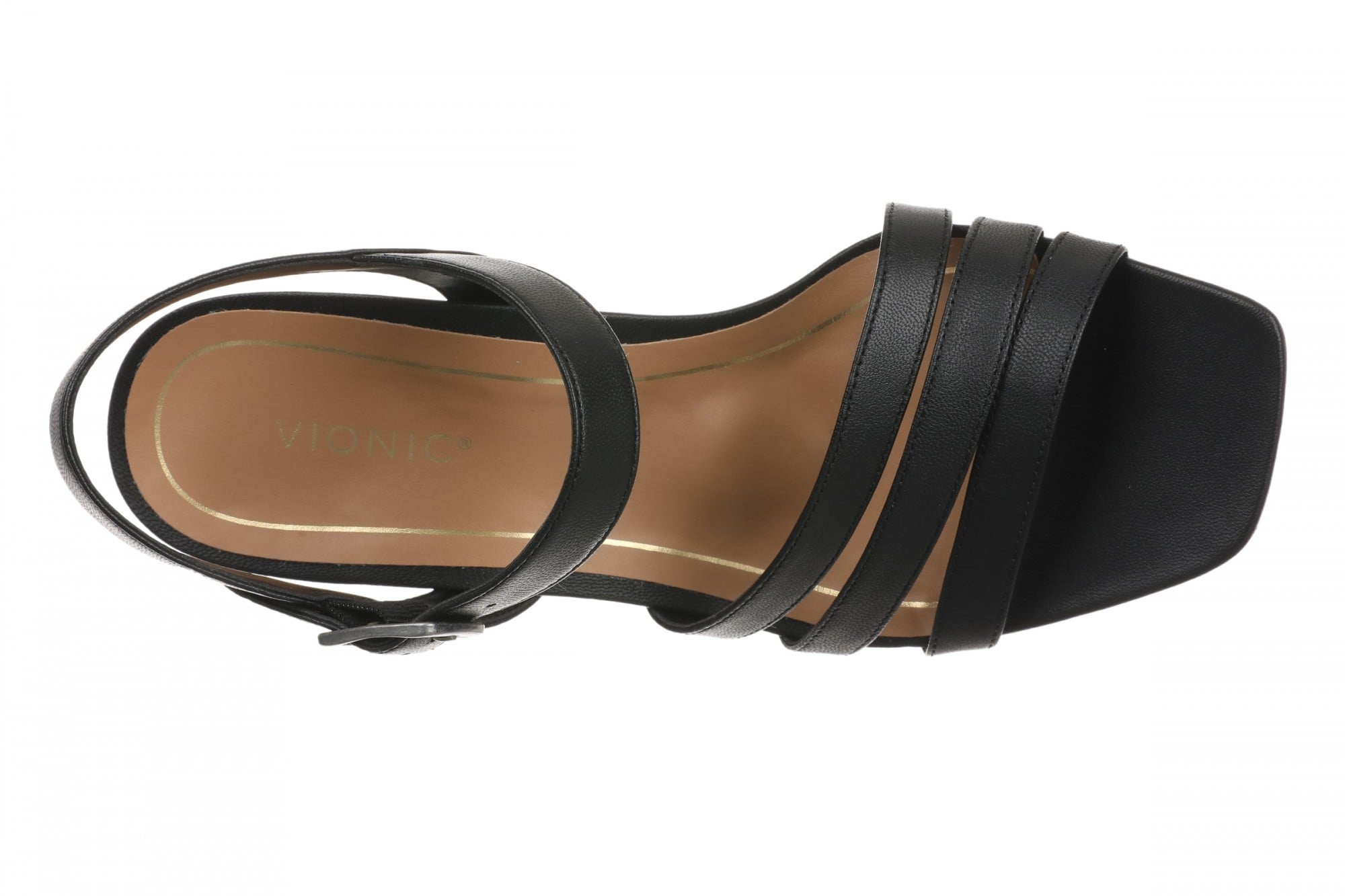 Vionic Nora Women's Strappy Sandal Sandal - Black - Top