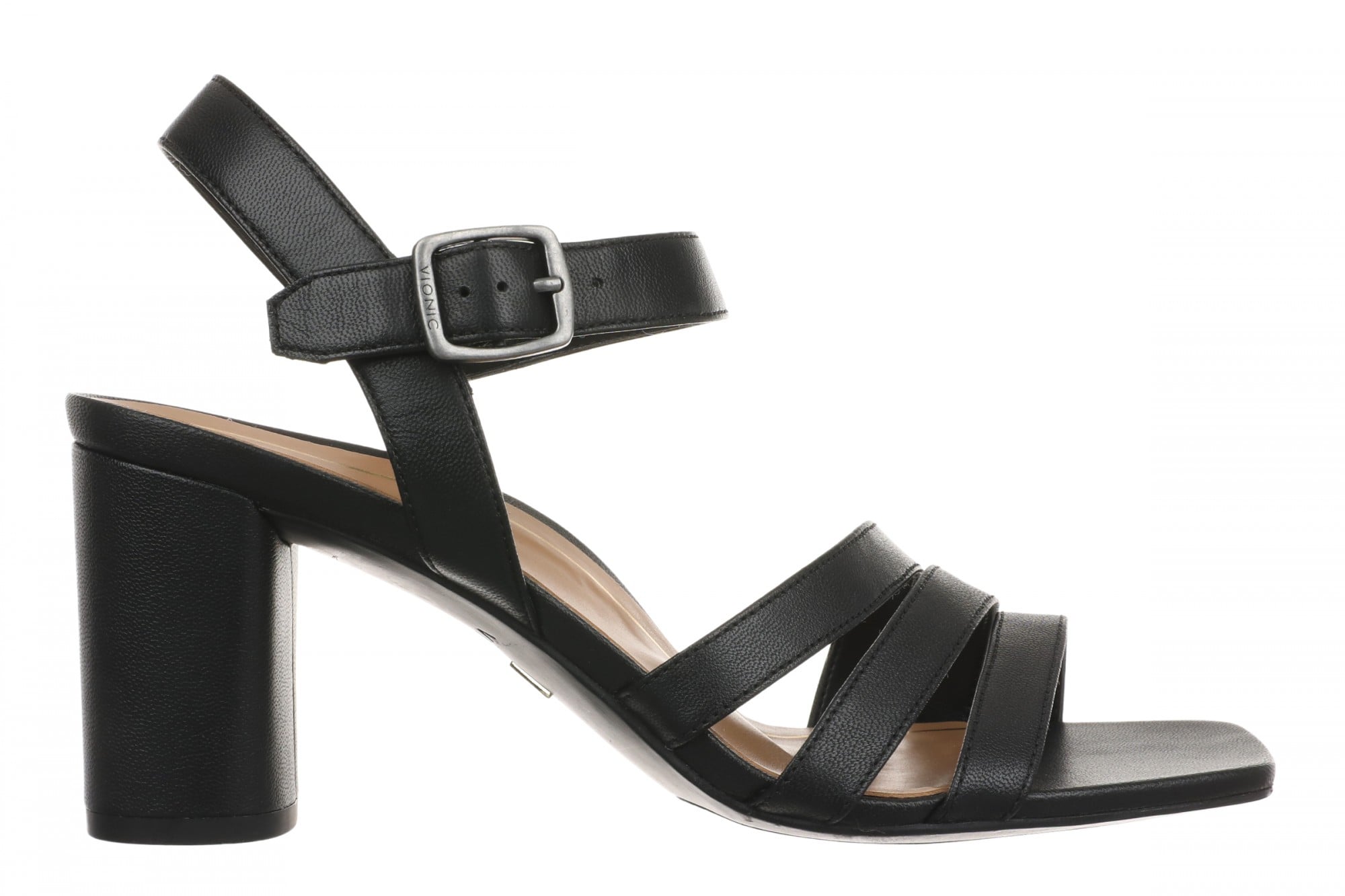 Vionic Nora Women's Strappy Sandal Sandal - Black - Lifestyle