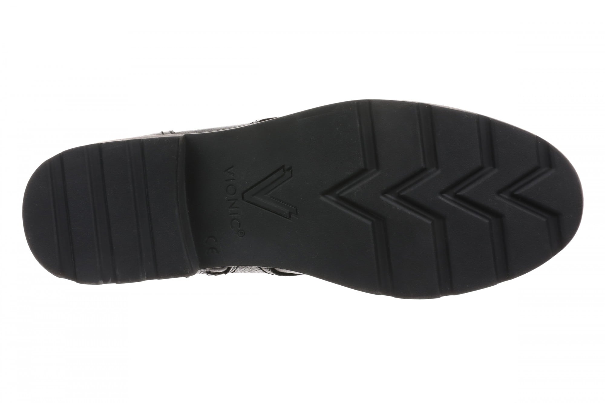 Vionic Catina Women's Mid Shaft Short Boot - Comfortable Orthotic Arch Support Lace-Up - Black - Bottom