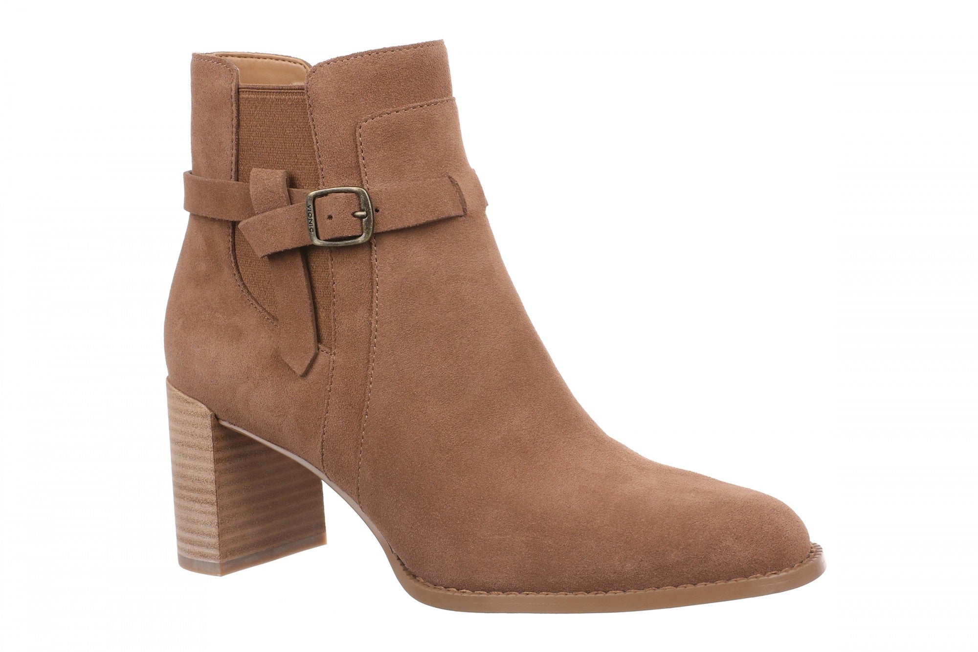 Vionic Vivette - Women's Supportive Ankle Boot in Hazelnut