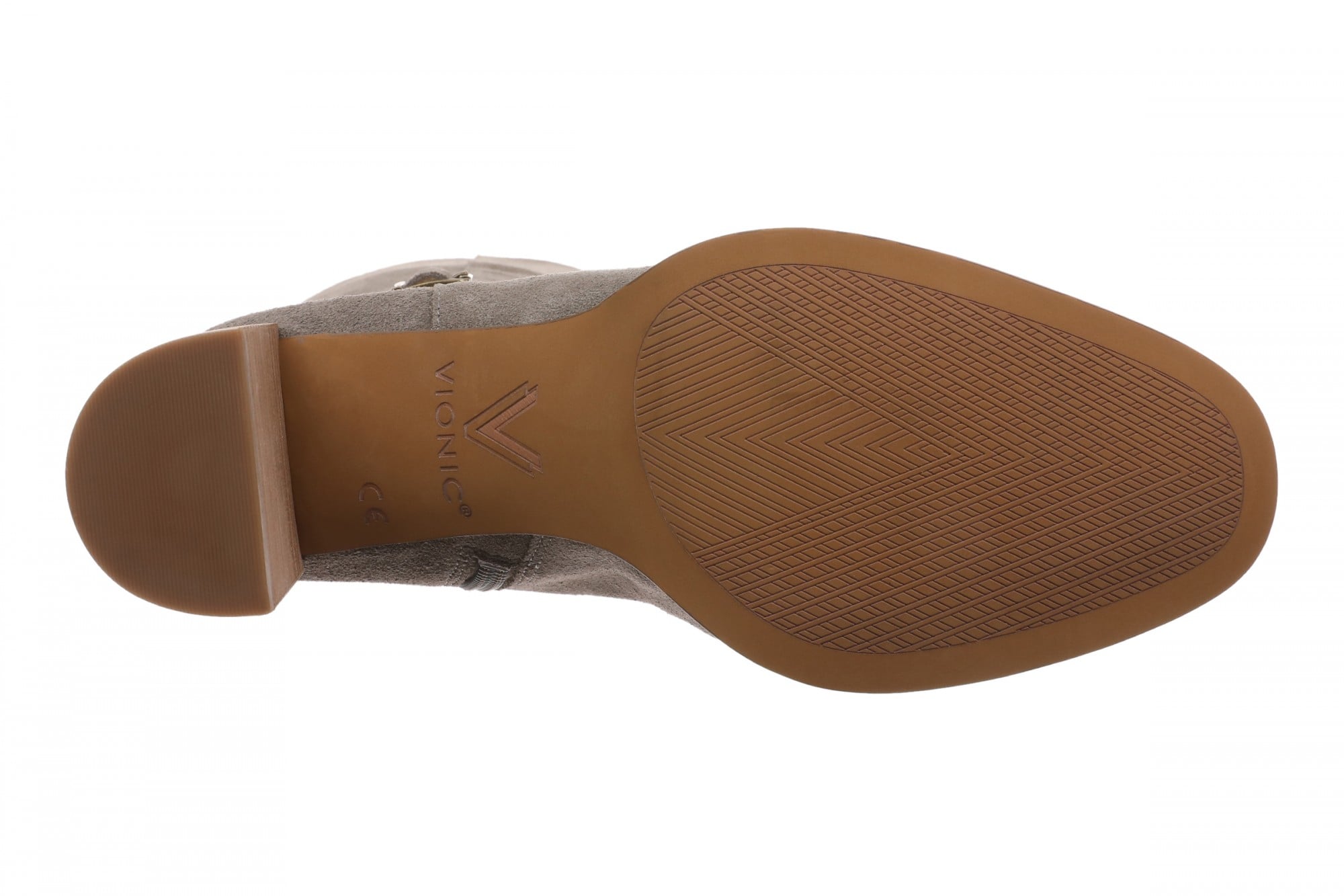 Vionic Valora Womens High Shaft Tall Boot - Women's Comfortable Orthotic Arch Support Tall Boot - Stone Wide Calf - Bottom