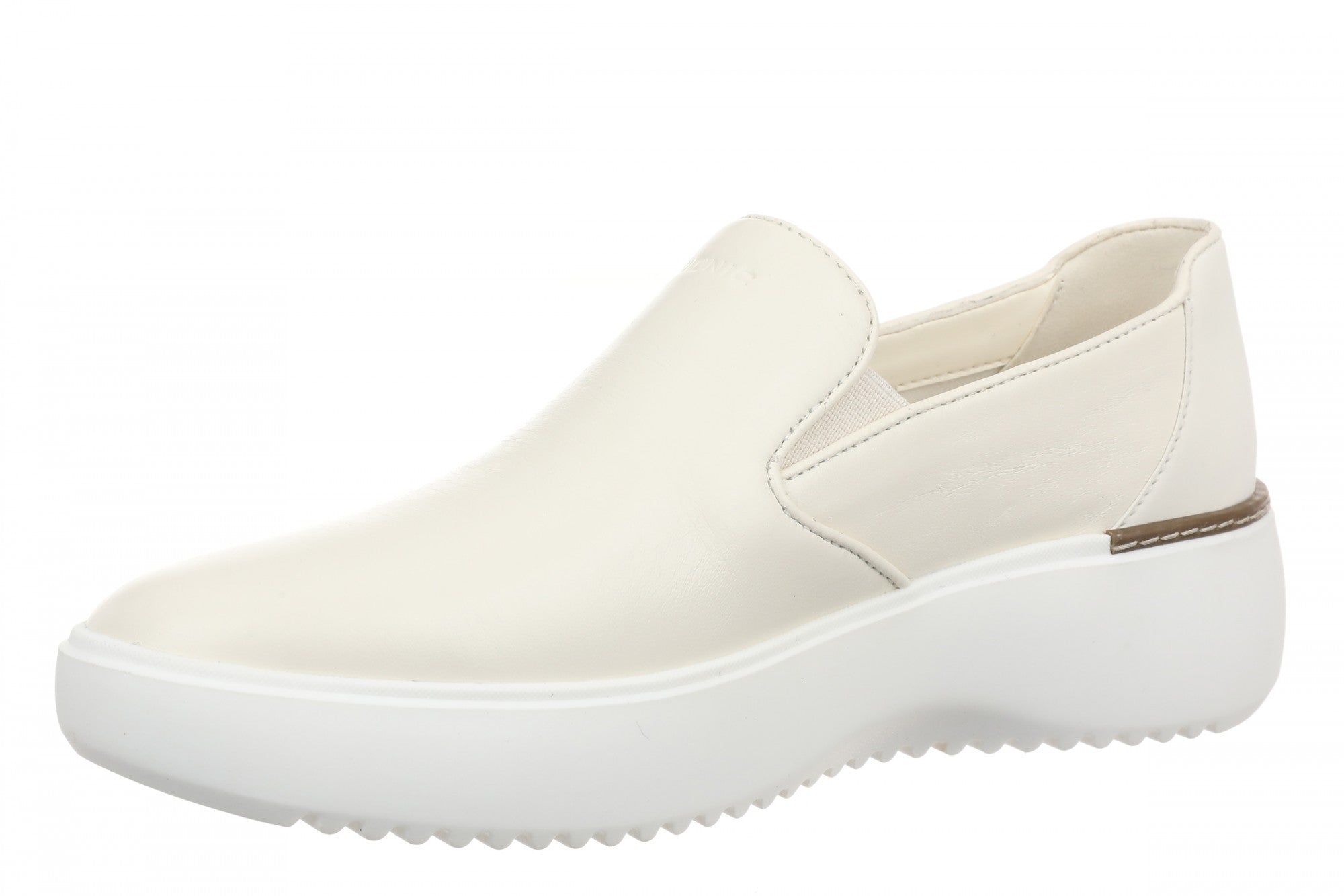 Vionic Kearny 2.0 Women's Slip-On Loafer Moc Shoe - Ivory - Left angle