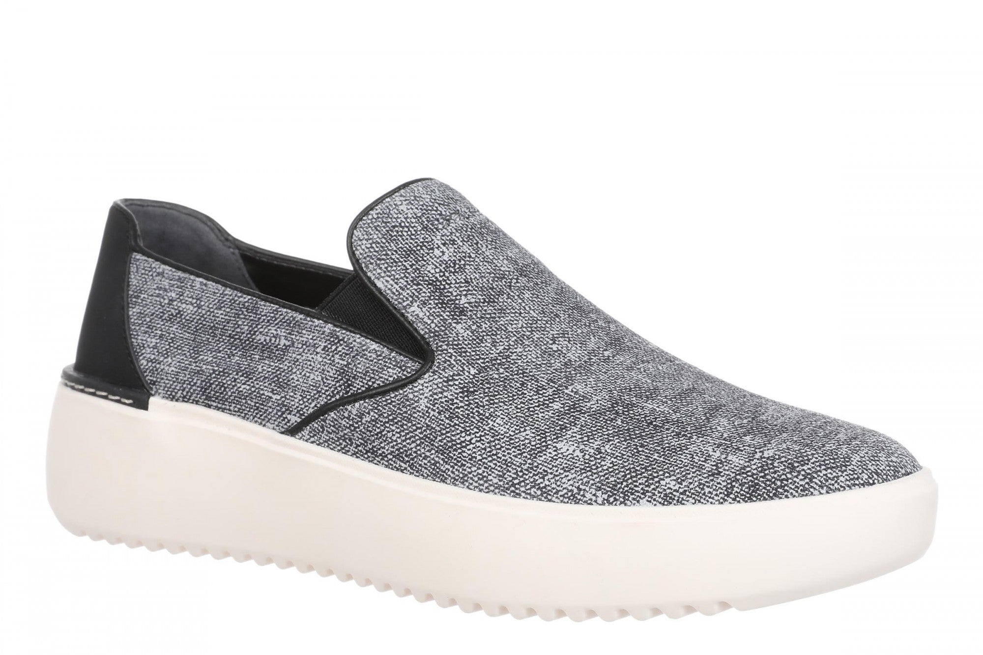 Vionic Kearny 2.0 Women's Slip-On Loafer Moc Shoe in Heather Black