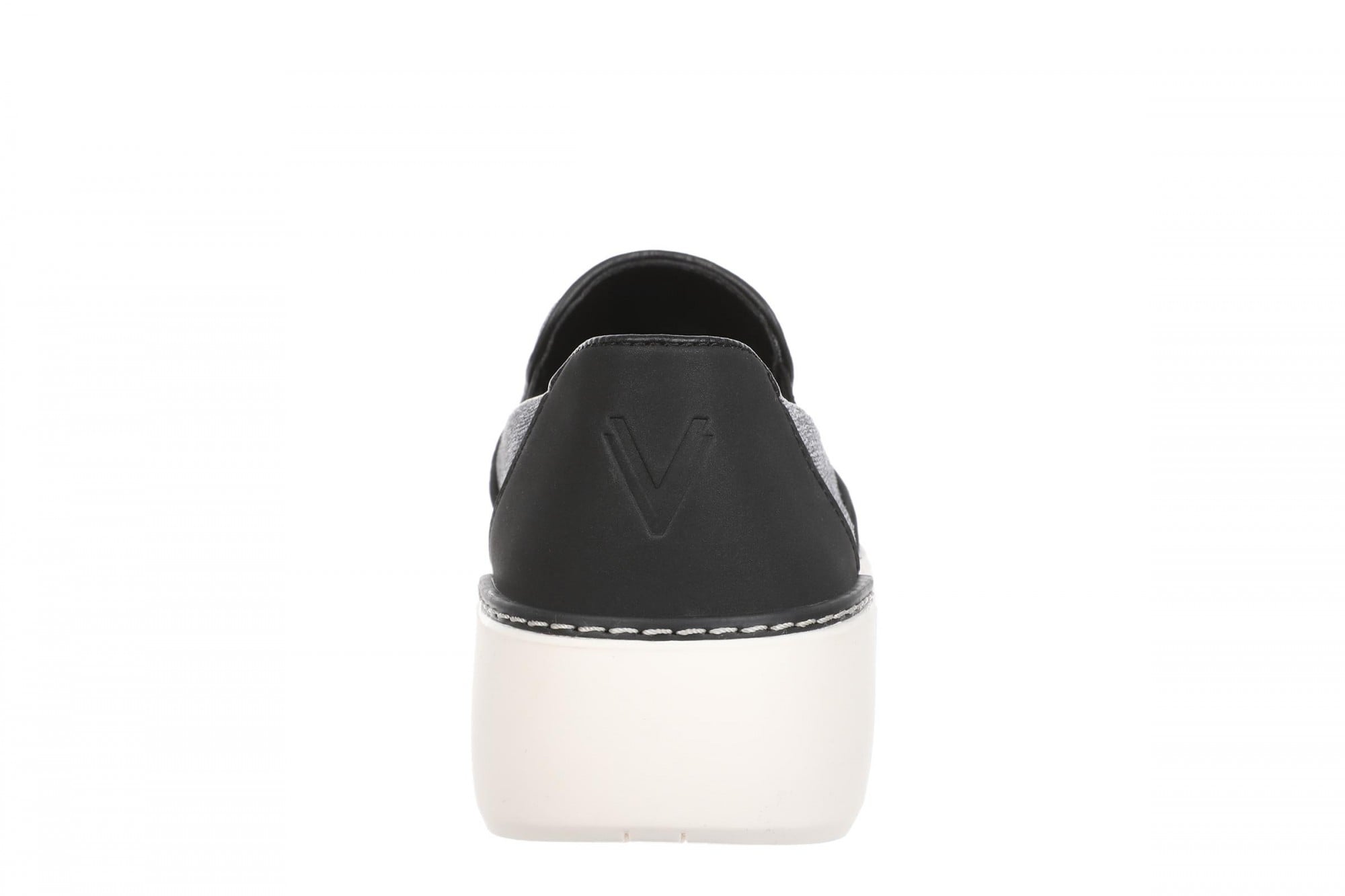Vionic Kearny 2.0 Women's Slip-On Loafer Moc Shoe - Heather Black - Back