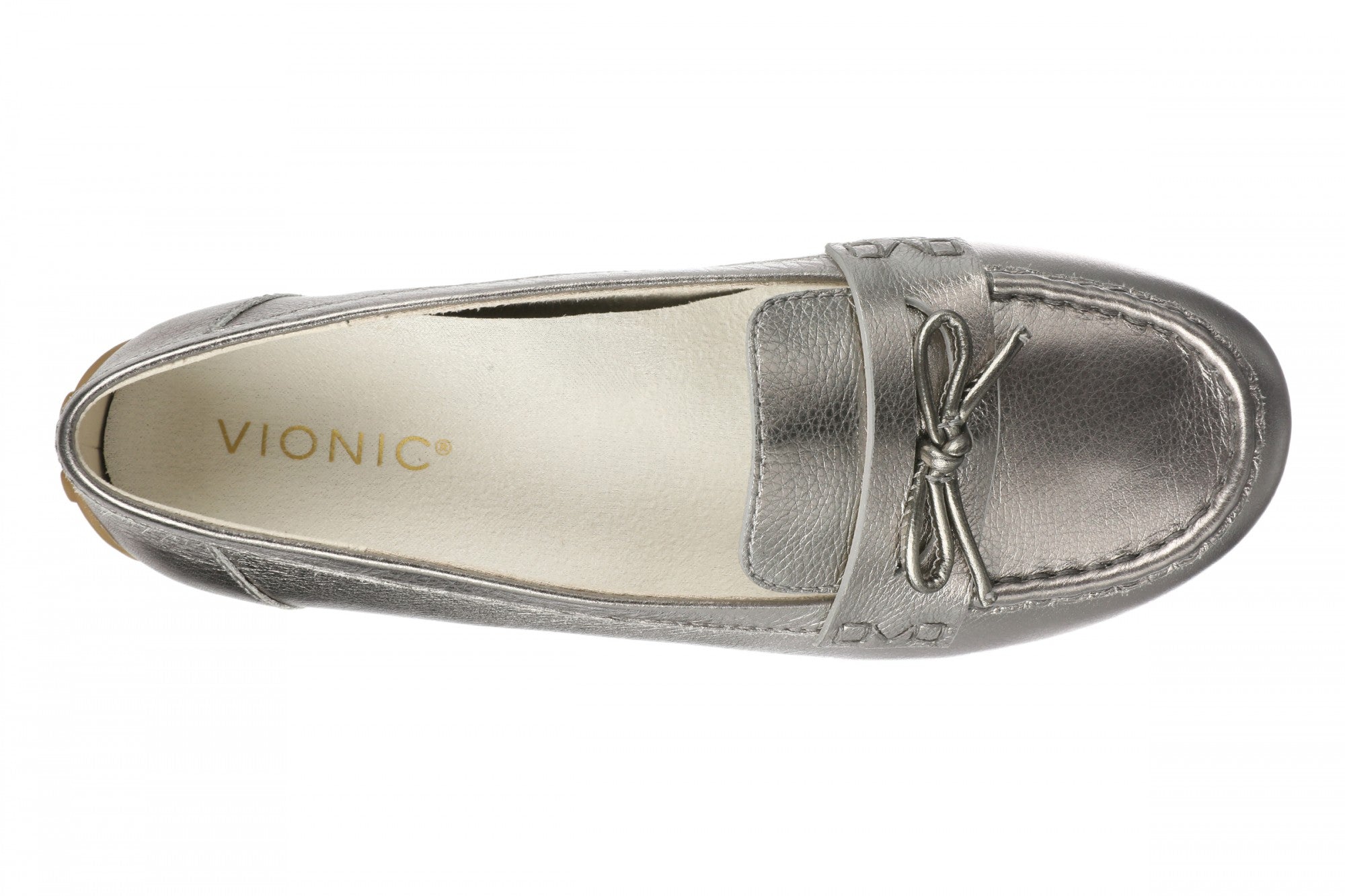Vionic Taryn Women's Comfortable Supportive Orthotic Arch Support Loafer - Pewter - Top