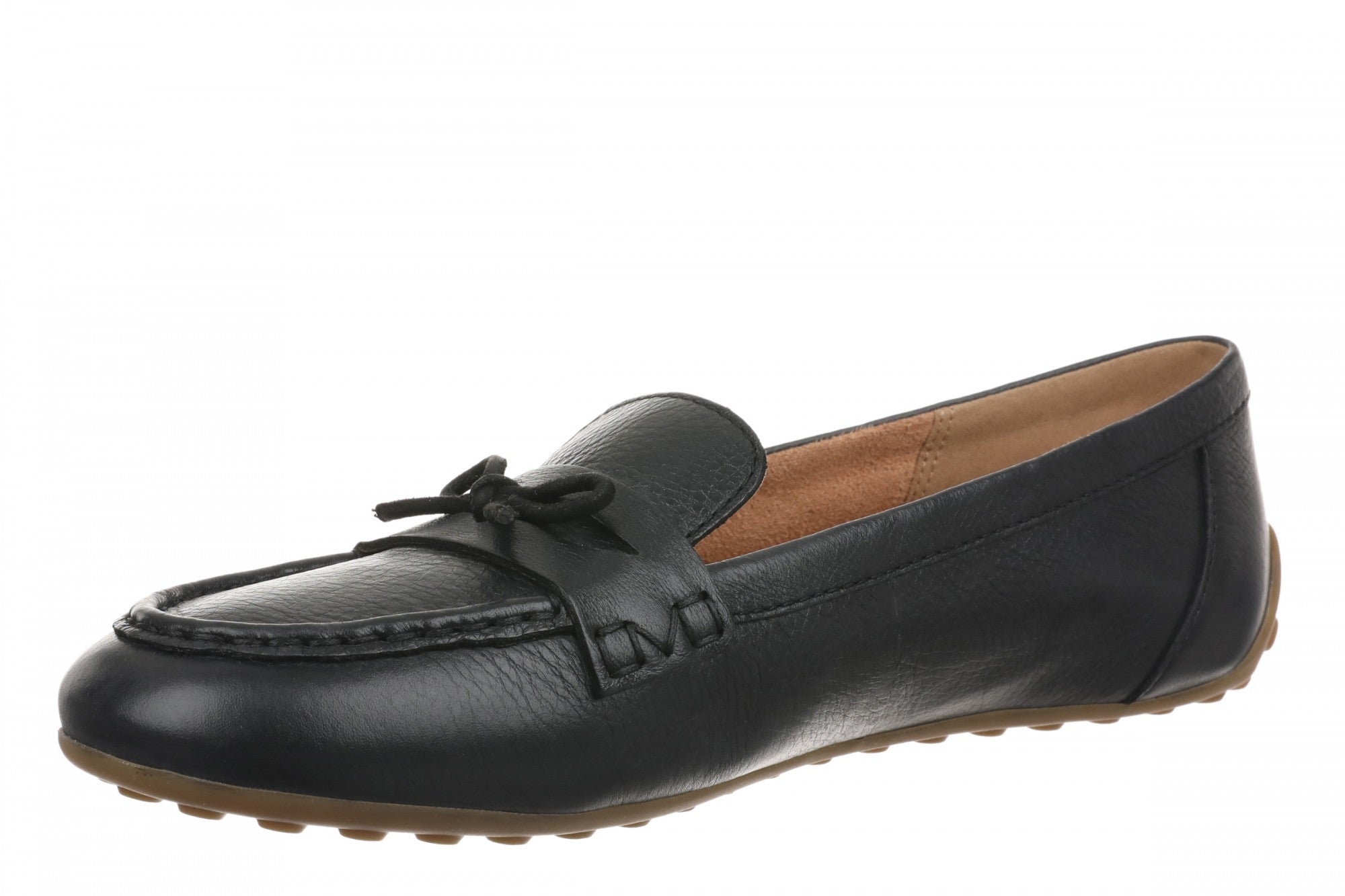 Vionic Taryn Women's Comfortable Supportive Orthotic Arch Support Loafer - Black - Left angle