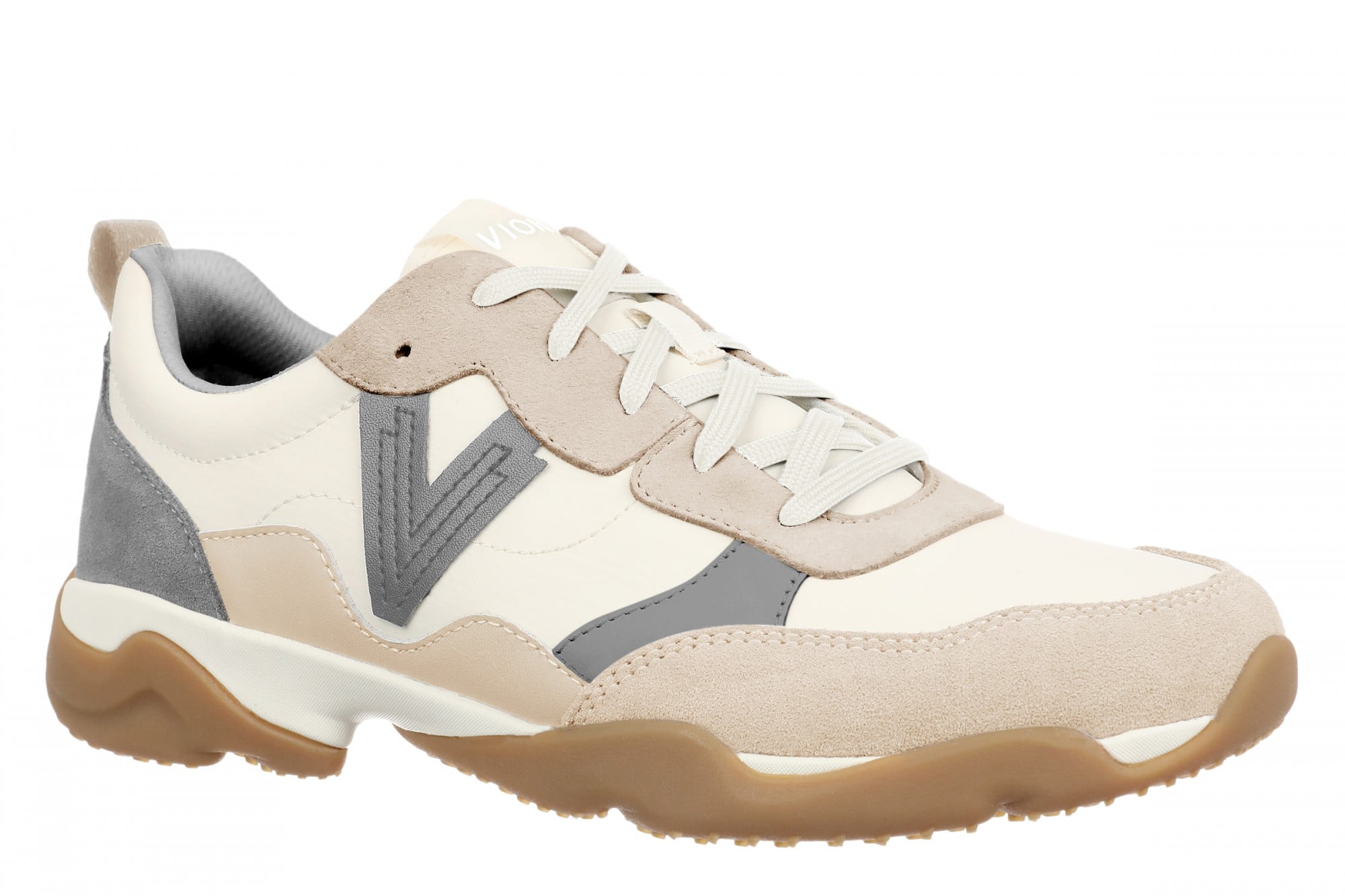Vionic Walk Slim Glide Women's Comfortable Orthotic Arch Support Walking Sneakers in Ivory