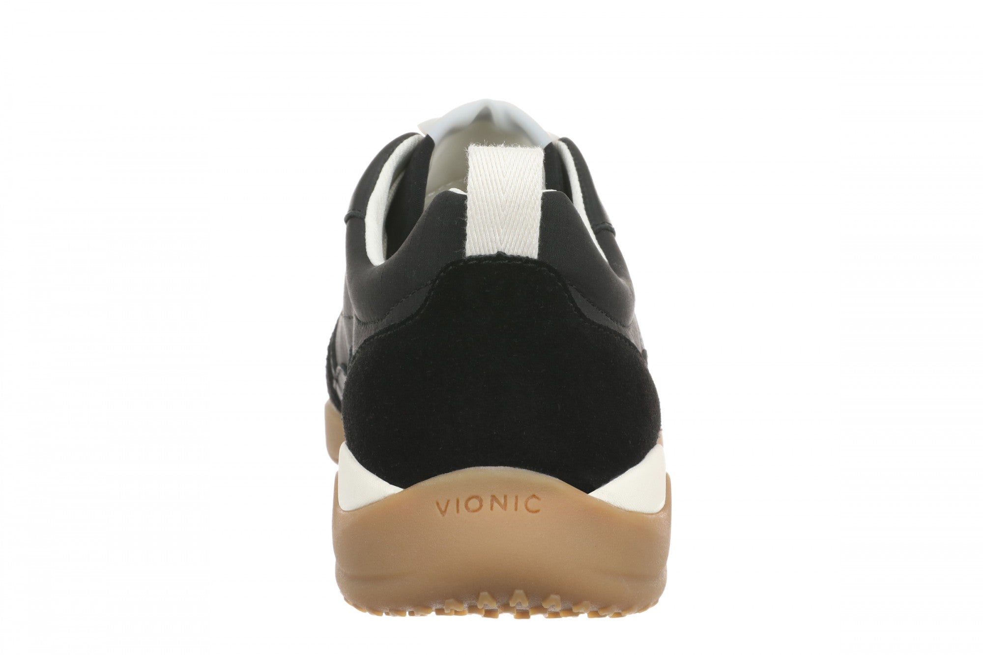 Vionic Walk Slim Glide Women's Comfortable Orthotic Arch Support Walking Sneakers - Black - Back