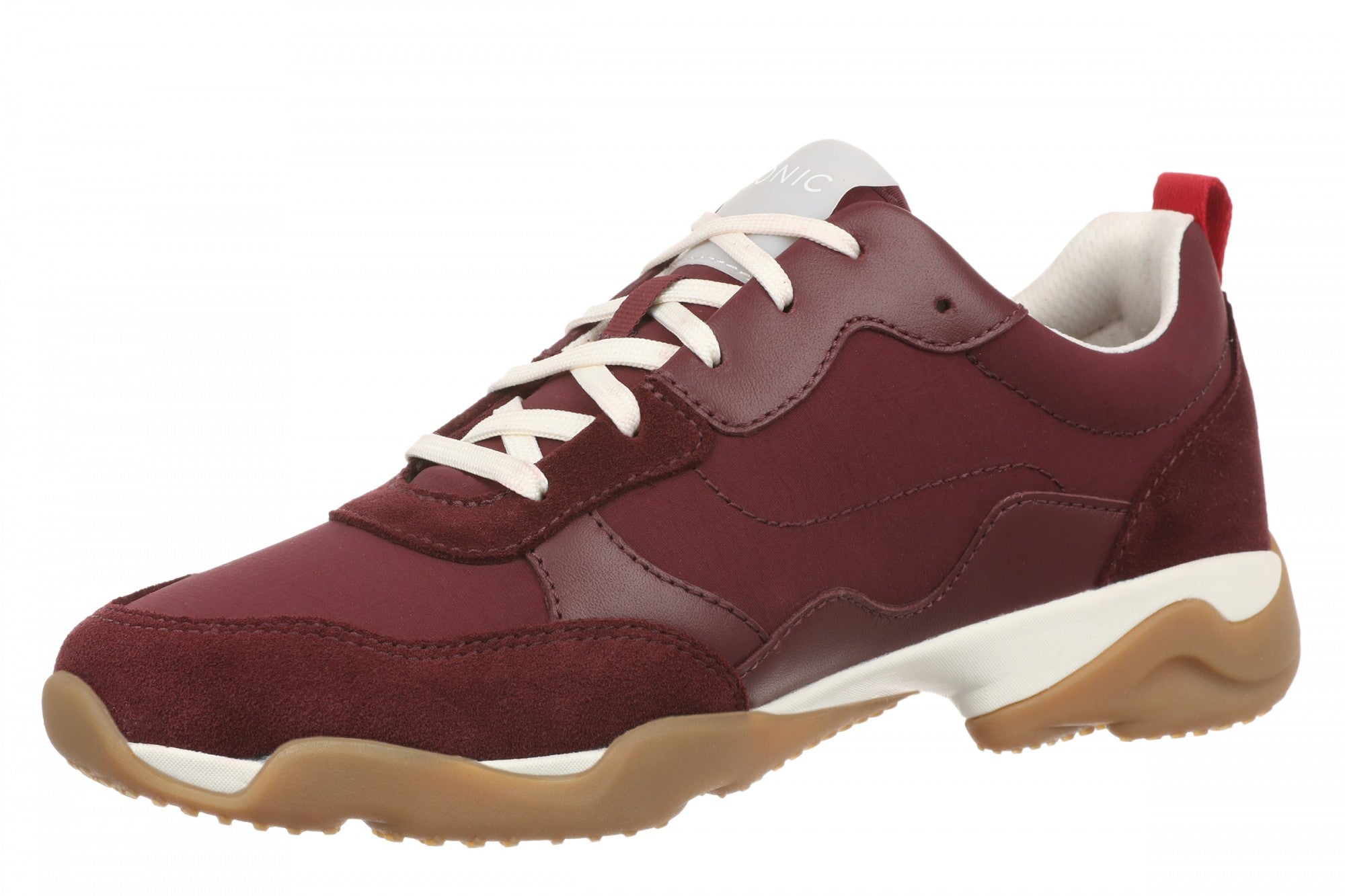 Vionic Walk Slim Glide Women's Comfortable Orthotic Arch Support Walking Sneakers - Cherry Jubilee - Left angle
