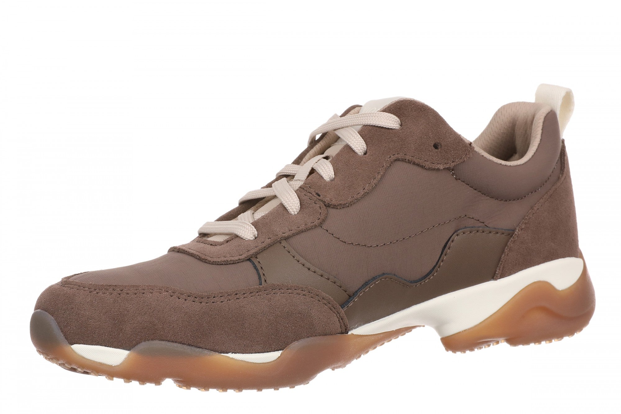 Vionic Walk Slim Glide Women's Comfortable Orthotic Arch Support Walking Sneakers - Driftwood - Left angle