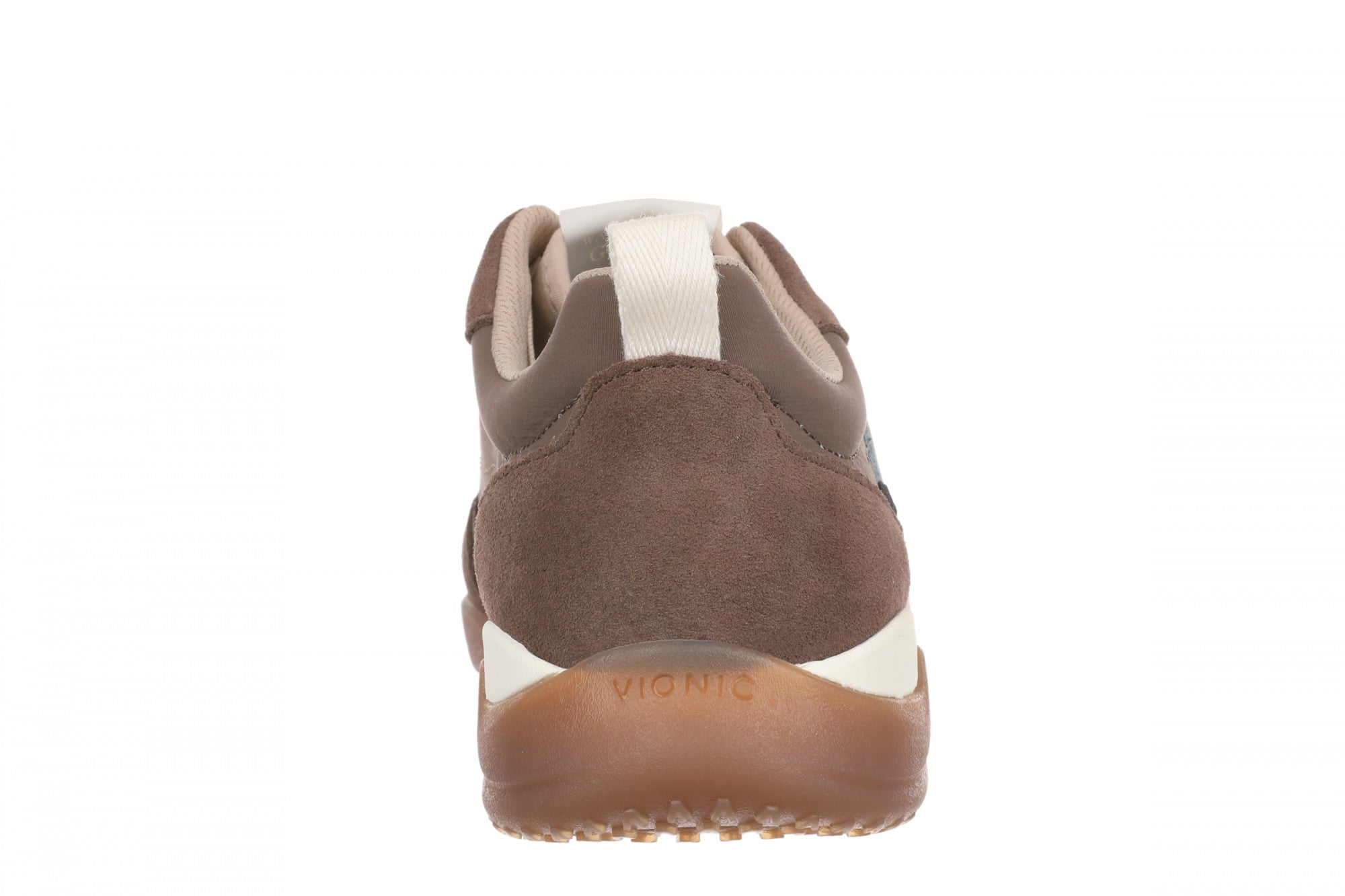 Vionic Walk Slim Glide Women's Comfortable Orthotic Arch Support Walking Sneakers - Driftwood - Back