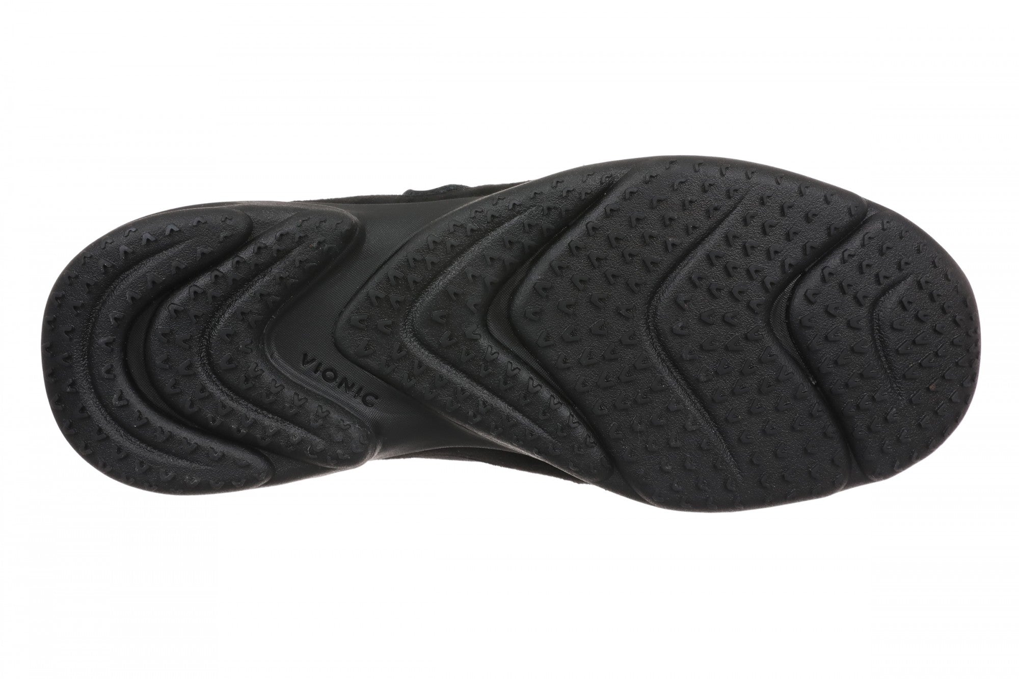 Vionic Walk Slim Glide Women's Comfortable Orthotic Arch Support Walking Sneakers - Black/black - Bottom
