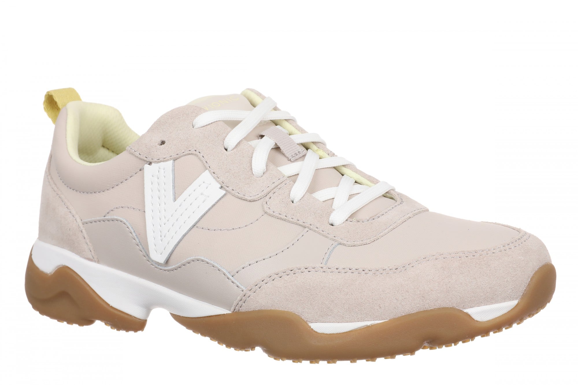 Vionic Walk Slim Glide Women's Comfortable Orthotic Arch Support Walking Sneakers in Chateau Grey