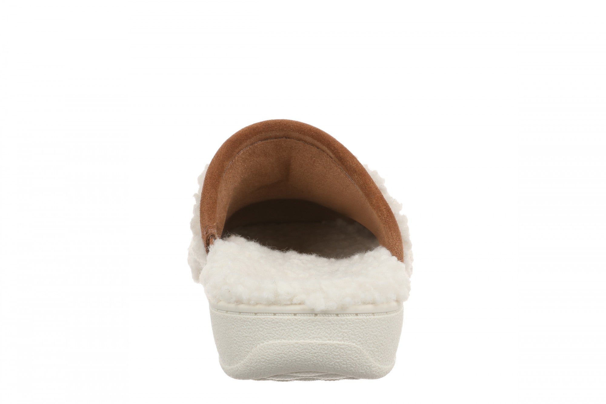 Vionic Izzy Women's Comfortable Orthotic Arch Support Mule Slipper - Cream - Back