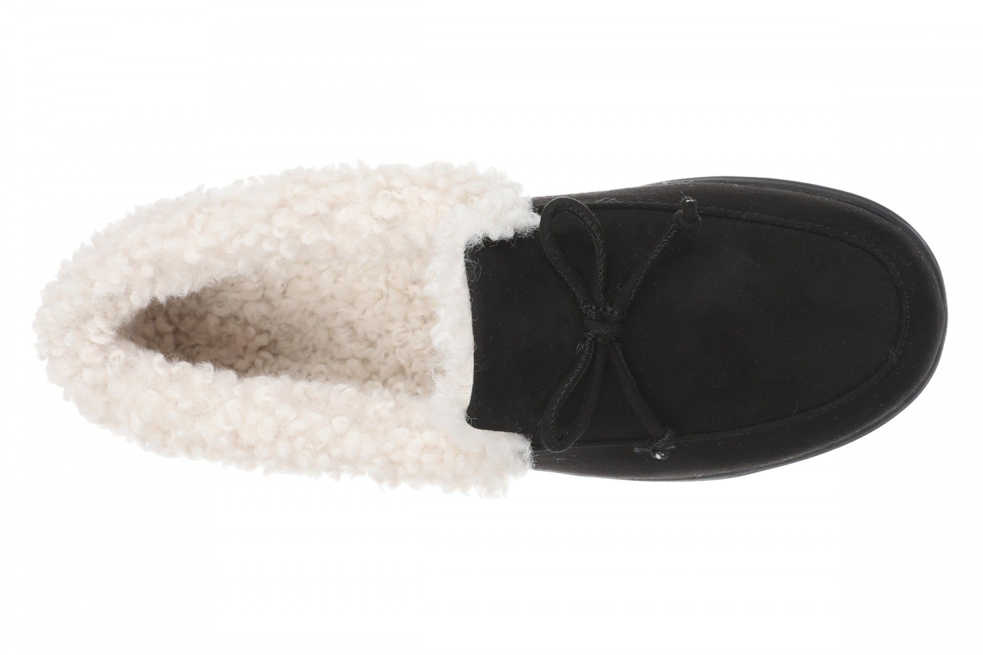 Vionic Claribel Slipper - Women's Cozy Orthotic Arch Support House Slipper - Black - Top