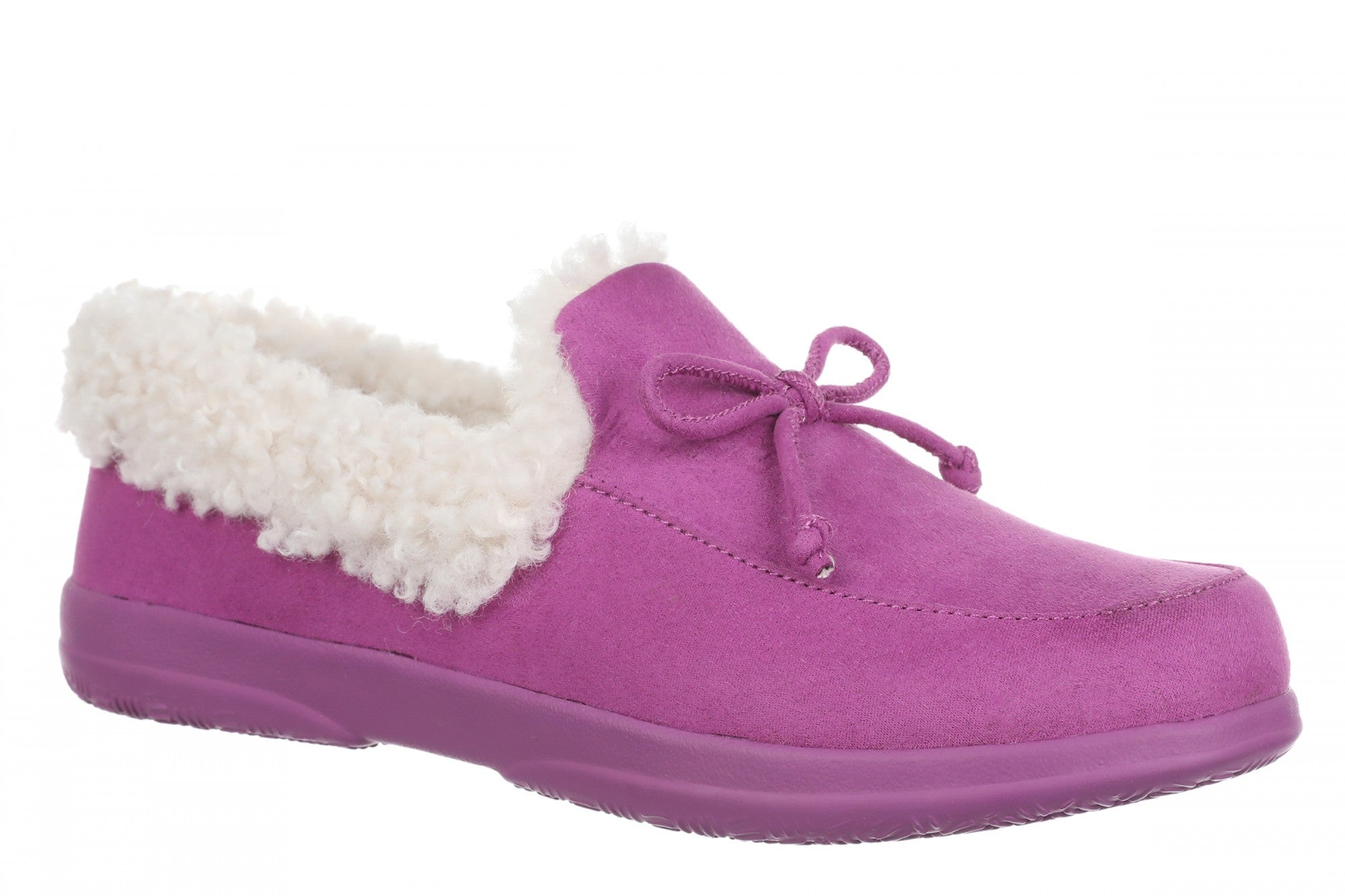Vionic Claribel Slipper - Women's Cozy Orthotic Arch Support House Slipper in Opulent Berry