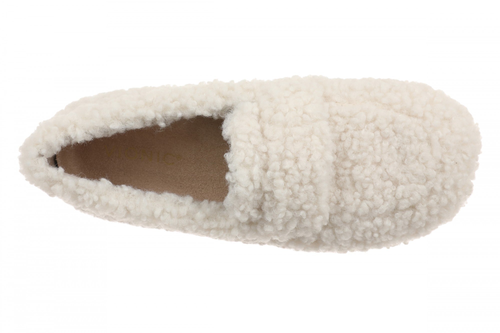 Vionic Snuggle Slipper Women's Comfort Orthotic Arch Support Indoor Outdoor Slippers - Cream - Top