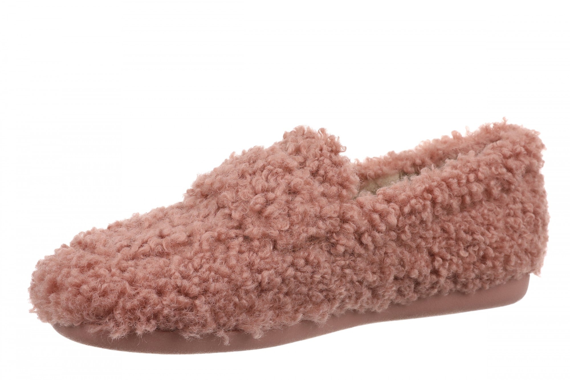 Vionic Snuggle Slipper Women's Comfort Orthotic Arch Support Indoor Outdoor Slippers - Cinder Rose - Left angle