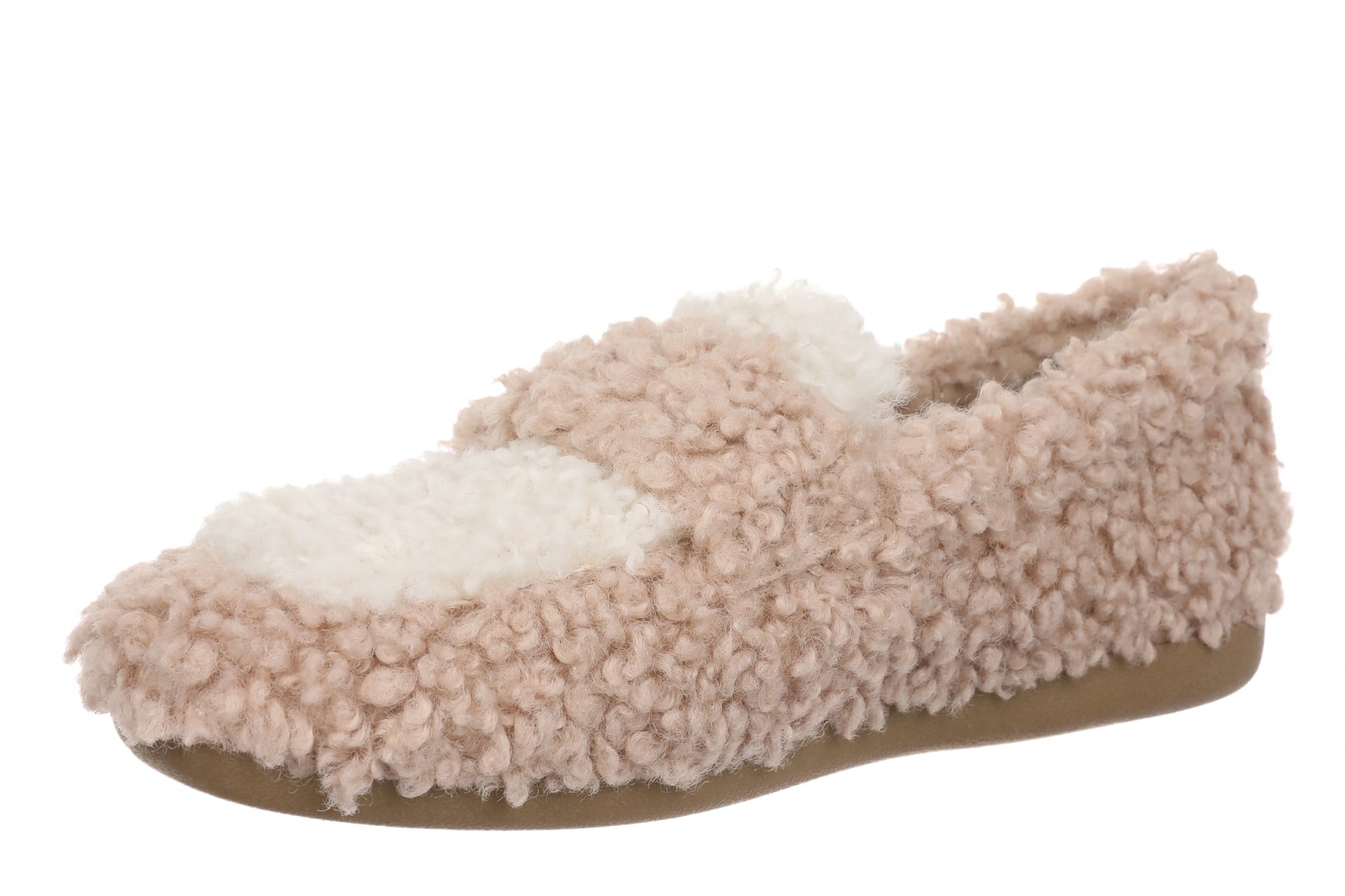 Vionic Snuggle Slipper Women's Comfort Orthotic Arch Support Indoor Outdoor Slippers - Rugby Tan Multi - Left angle