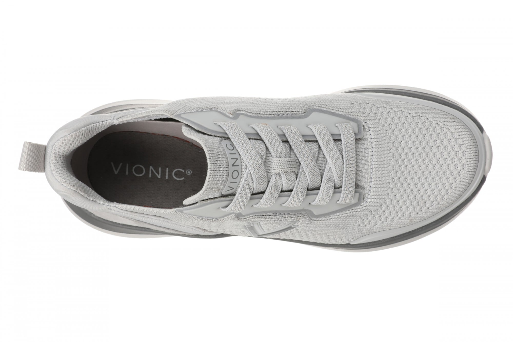 Vionic Hayward Women's Lace-Up Walking Sneaker - Vapor Grey - Top