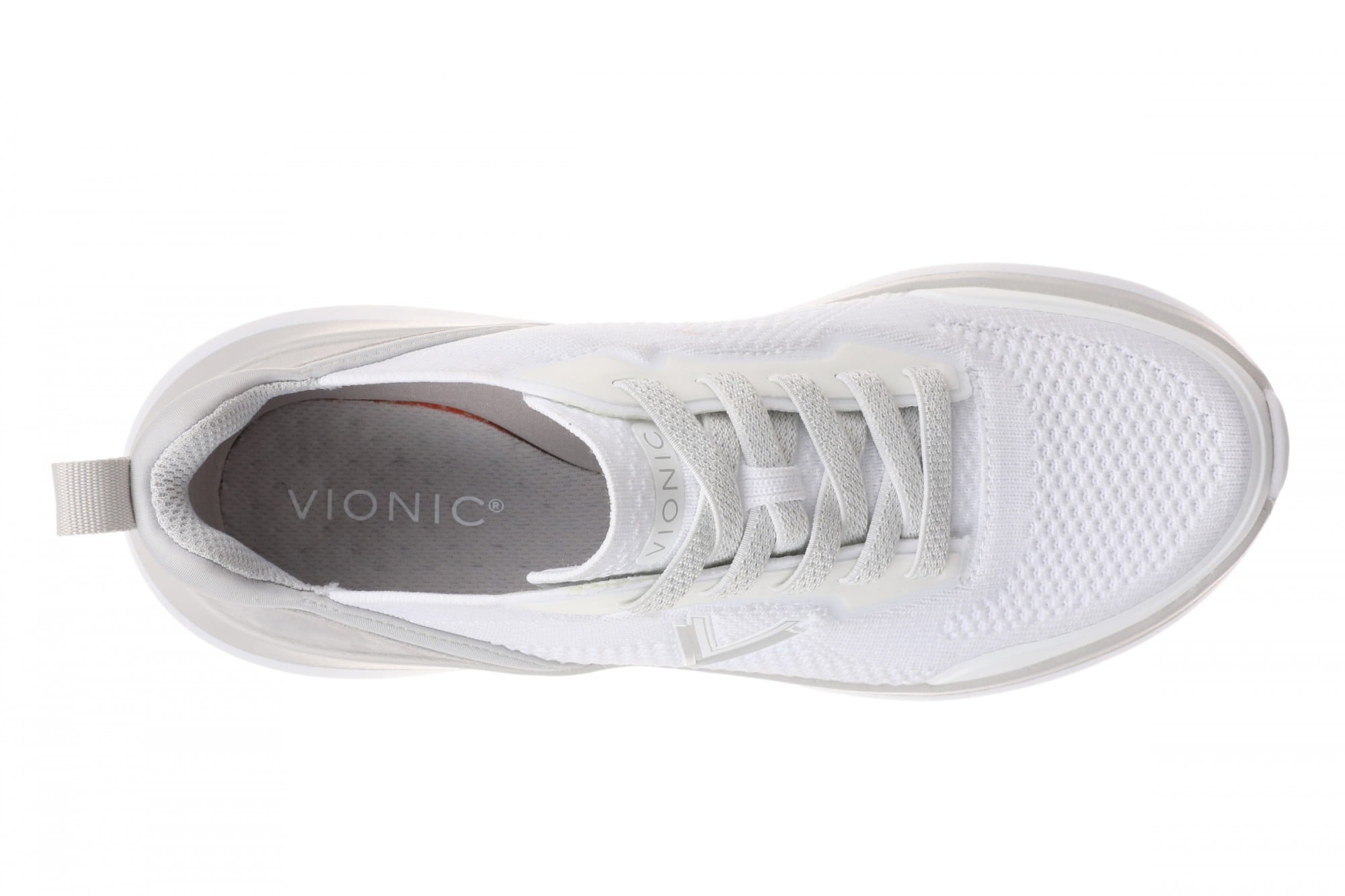 Vionic Hayward Women's Lace-Up Walking Sneaker - White - Top