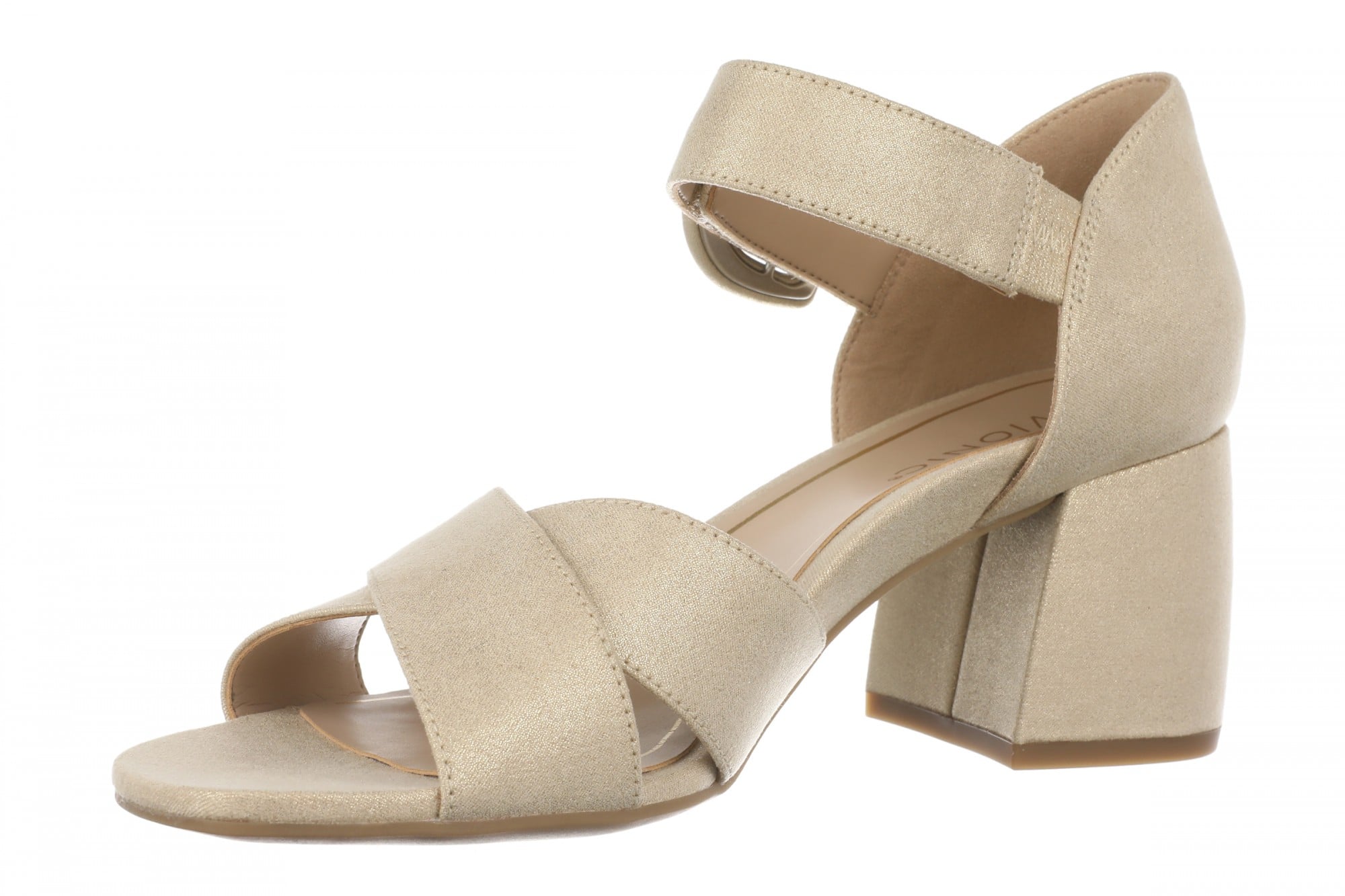 Vionic Soraya Women's Heeled Sandal - Gold - Left angle