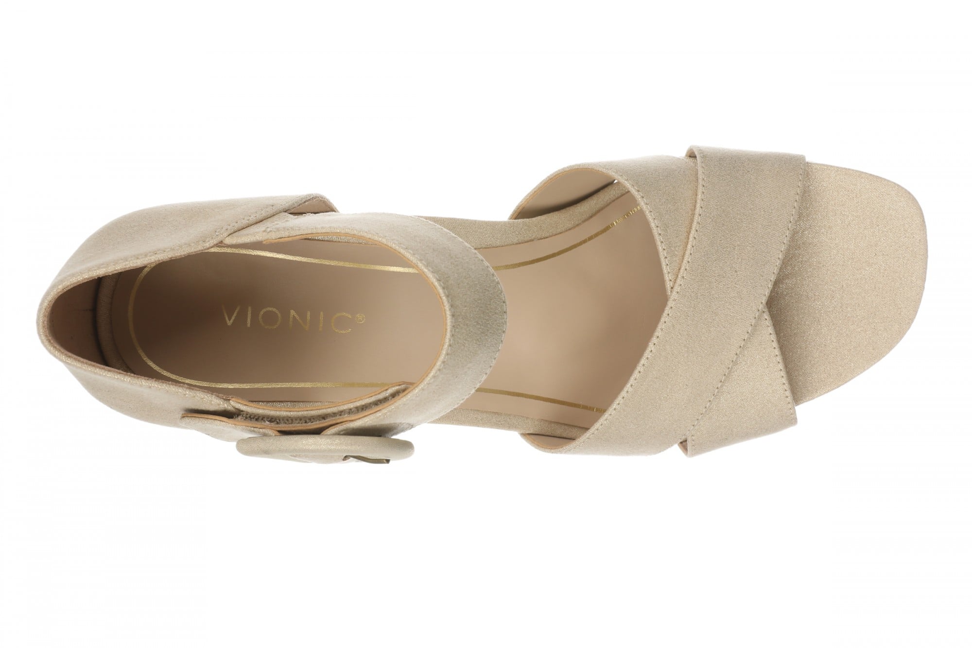 Vionic Soraya Women's Heeled Sandal - Gold - Top