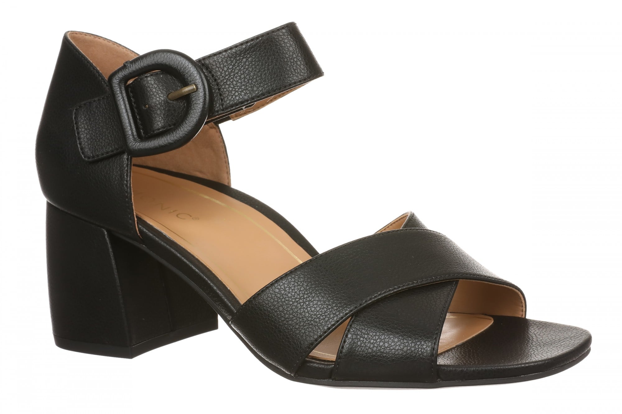 Vionic Soraya Women's Heeled Sandal - Black - Angle main