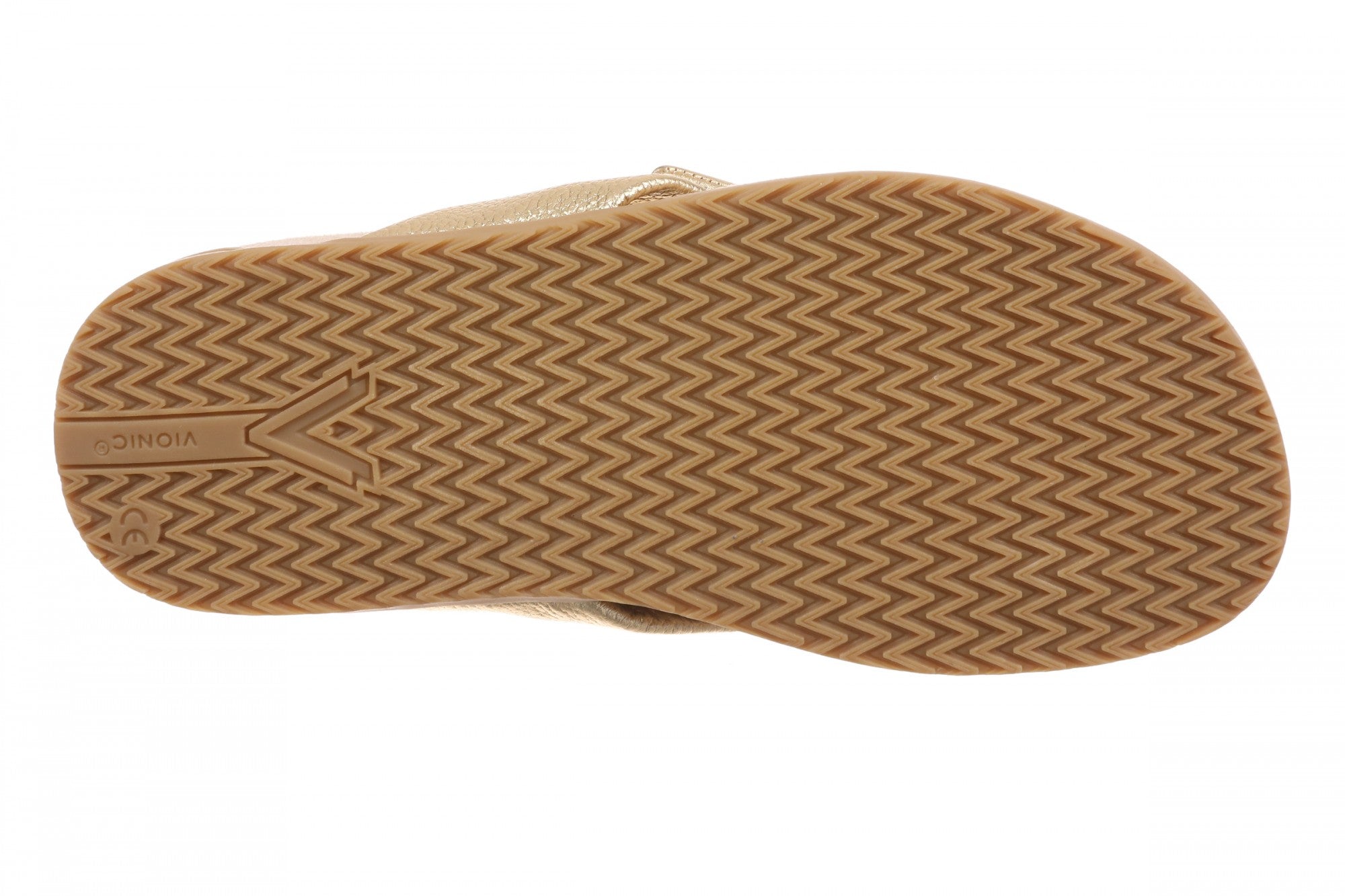 Vionic Eva Women's Orthotic Arch Support Comfort Thong Sandal - Gold - Bottom