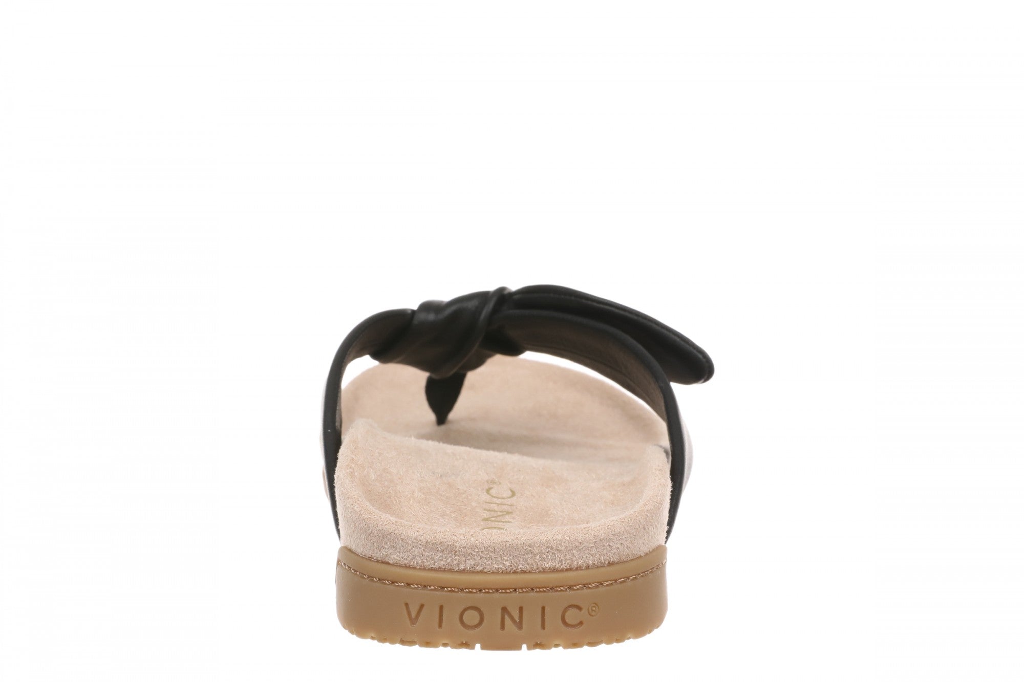 Vionic Eva Women's Orthotic Arch Support Comfort Thong Sandal - Black - Back