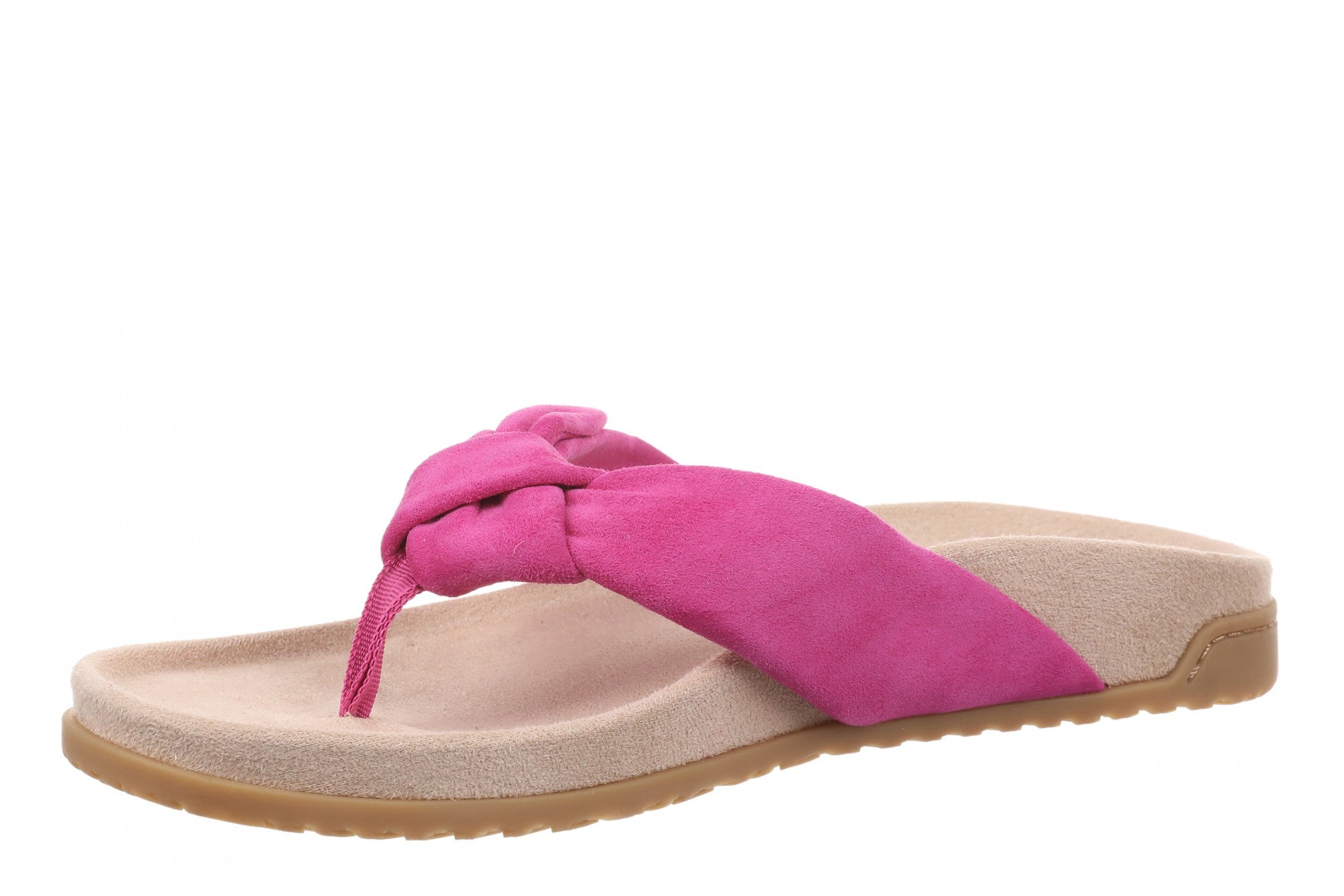 Vionic Eva Women's Orthotic Arch Support Comfort Thong Sandal - Rose Violet - Left angle